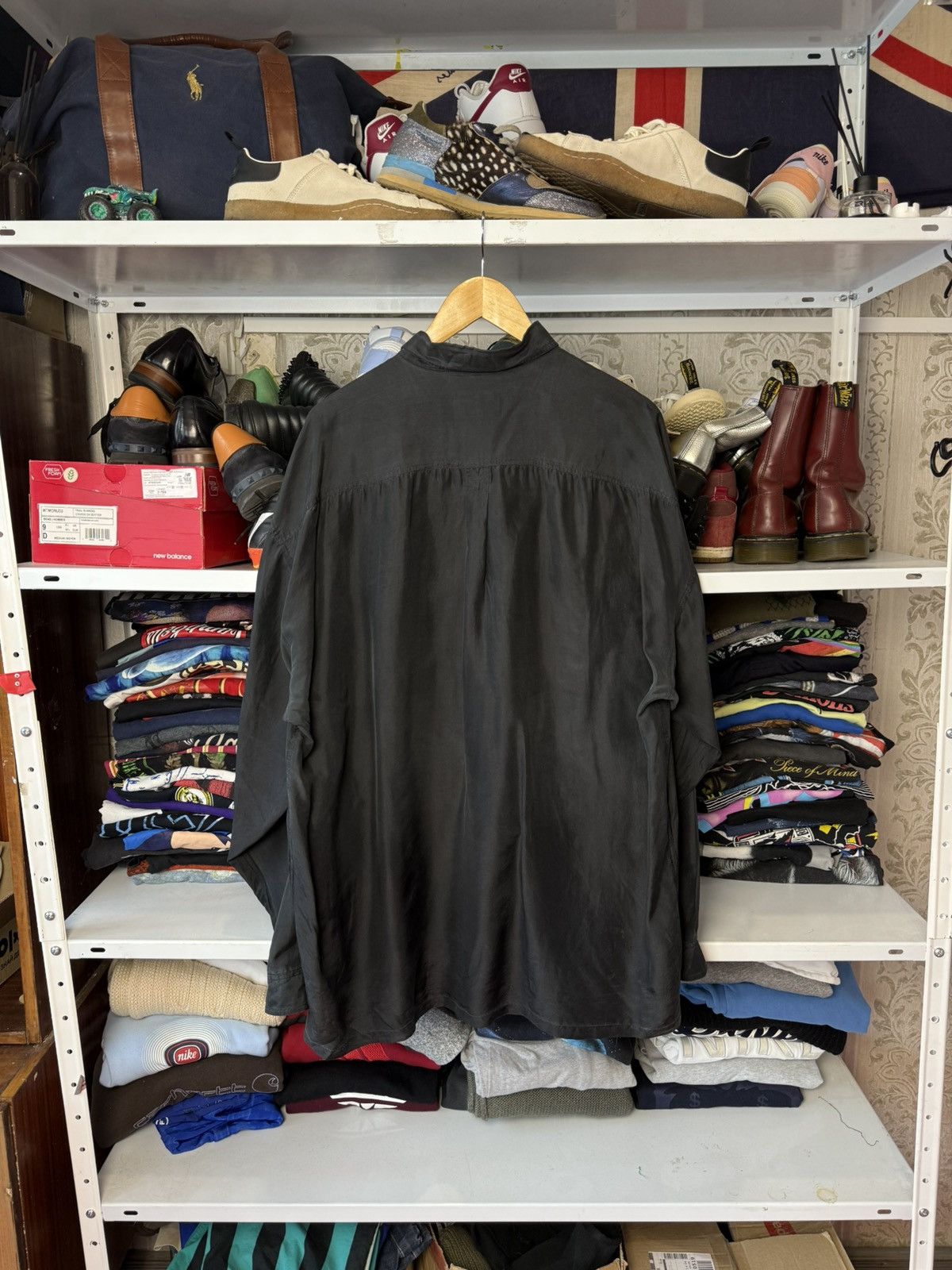 Other Vintage Pure Silk Black Shirt Button Up Y2K Japanese Size XL Size US XL / EU 56 / 4 - 3 Thumbnail