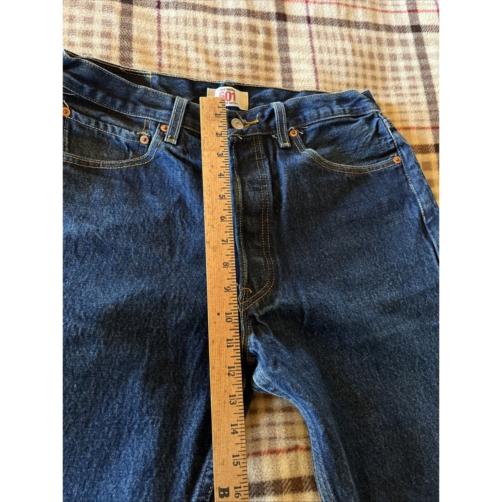 Levi's Vtg Levis 501xx Jeans Blue Denim Button Med Wash Mens 32x31 Size US 32 / EU 48 - 10 Thumbnail