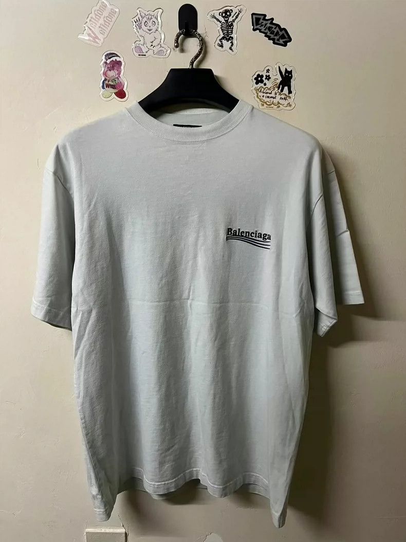 Balenciaga Balenciaga Cola Embroidered Short Sleeve White XS Size US XS / EU 42 / 0 - 1 Thumbnail