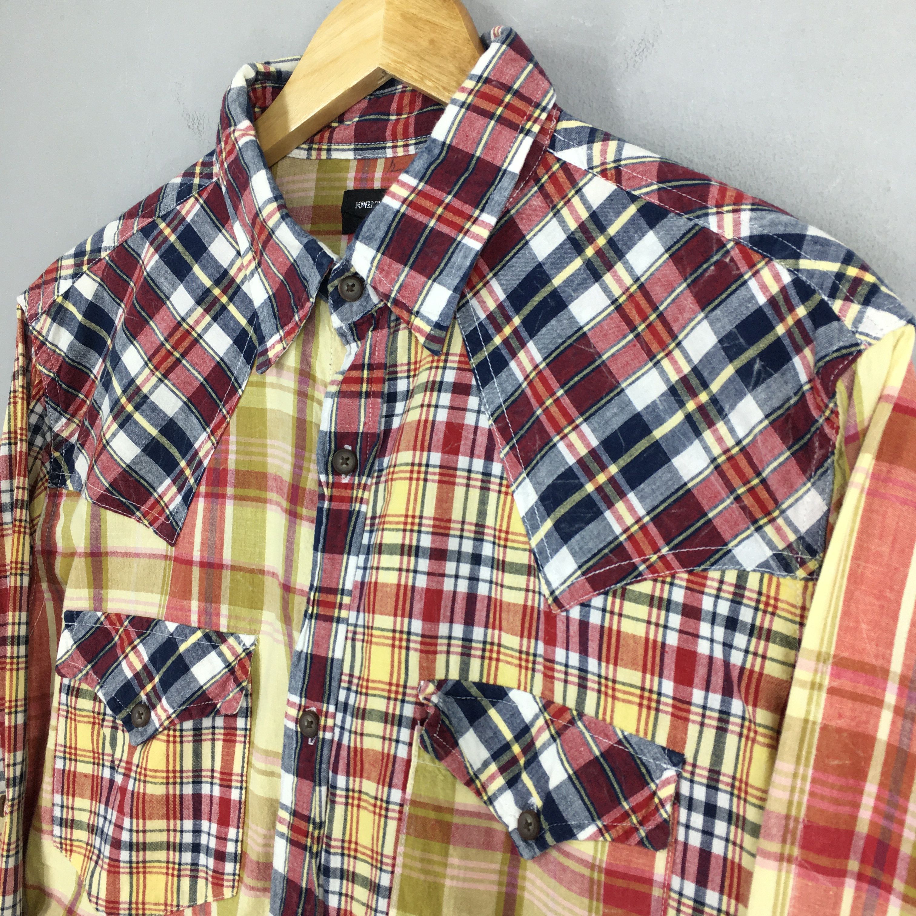 14th Addiction Vintage Power To The People Tartan Patchwork Flannel Shirt L Size US L / EU 52-54 / 3 - 3 Thumbnail
