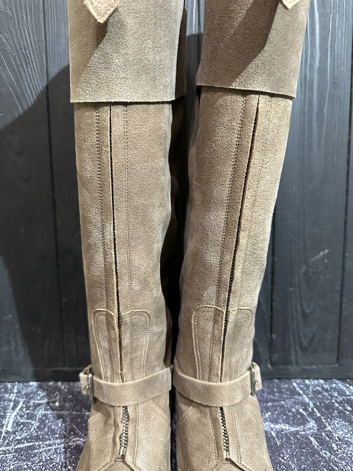 Hermes HERMES Suede zip front Boots Size 37 Size US 7 / IT 37 - 6 Thumbnail