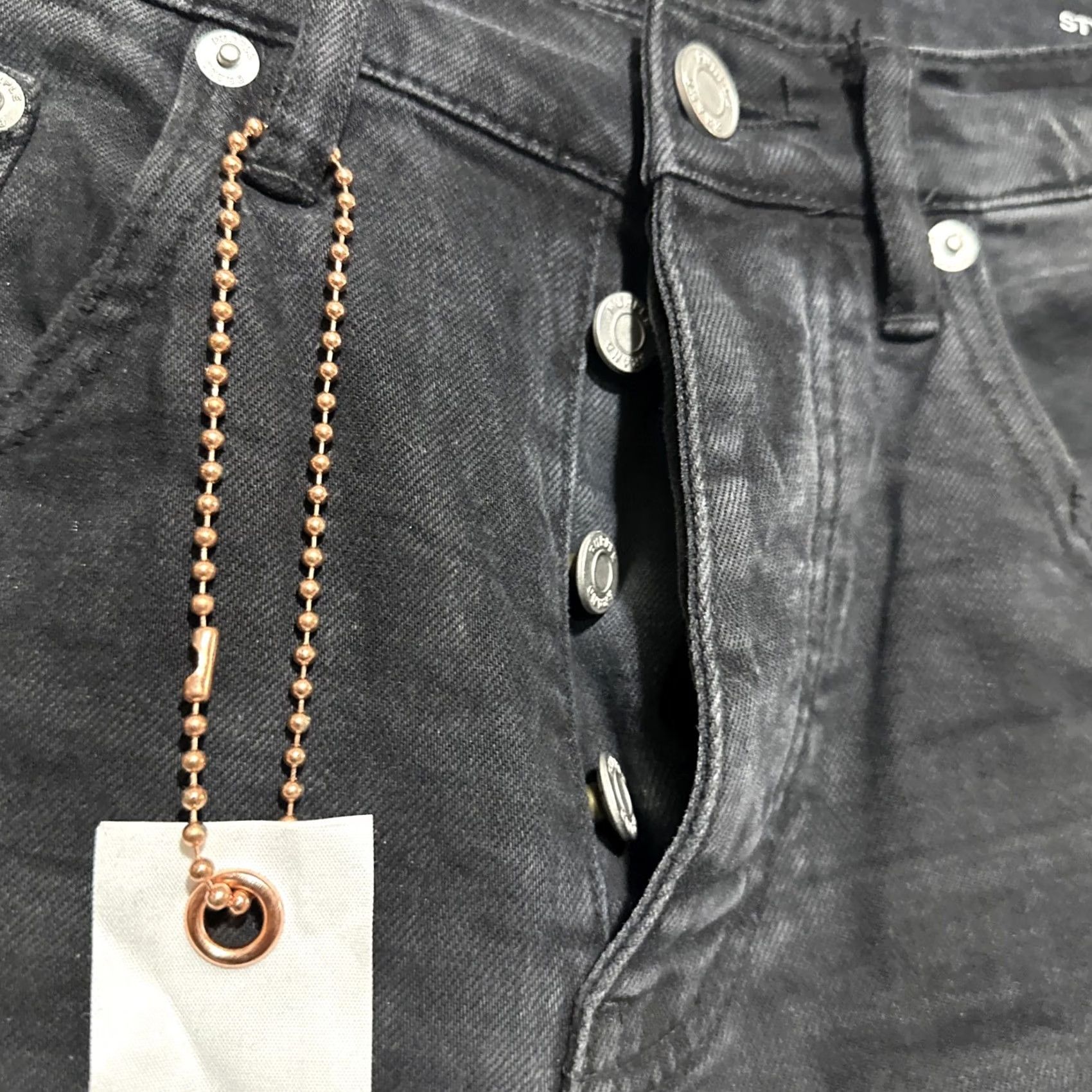 J Brand Purple Brand Denim Jeans Sz 30 Dropped Fit Mid Rise Black Ripped Slim Leg P002 Men Regular 30 Charcoal Black 32 Inseam Jeans Grunge 501 Series Size US 30 / EU 46 - 5 Thumbnail