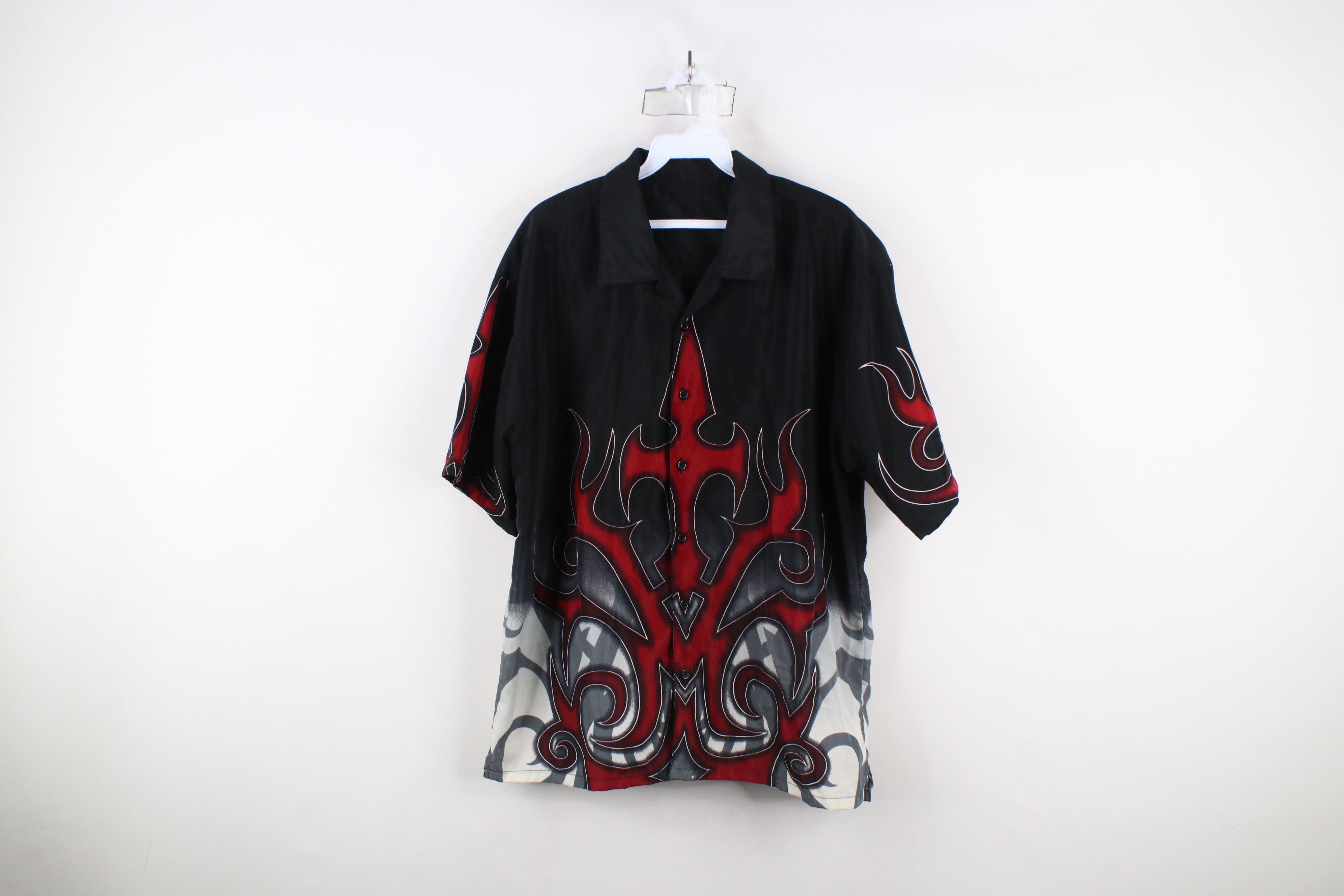 Vintage Vintage 90s Streetwear Short Sleeve Collared Button Shirt Size US M / EU 48-50 / 2 - 1 Thumbnail