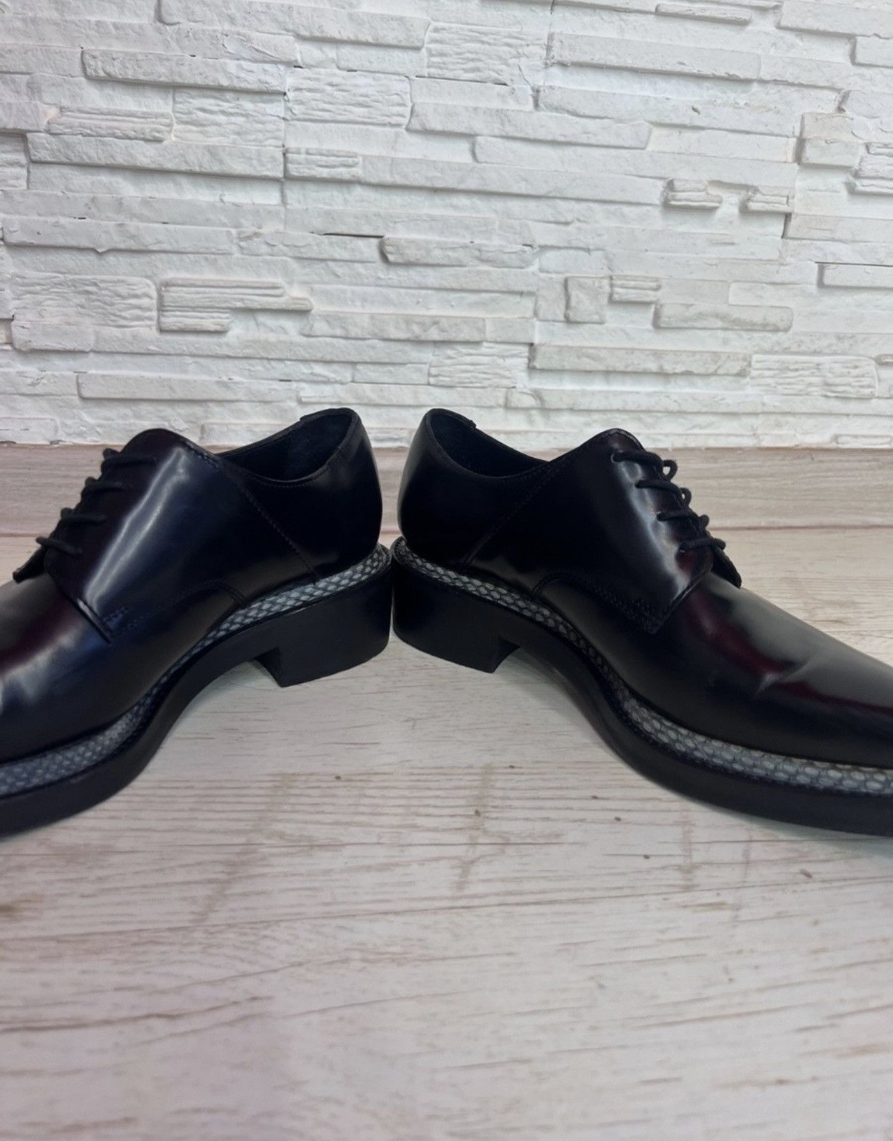 Acne Studios Acne Studios Lark Leather Loafers Black Snake Panel Size 40 Size US 10 / IT 40 - 5 Thumbnail