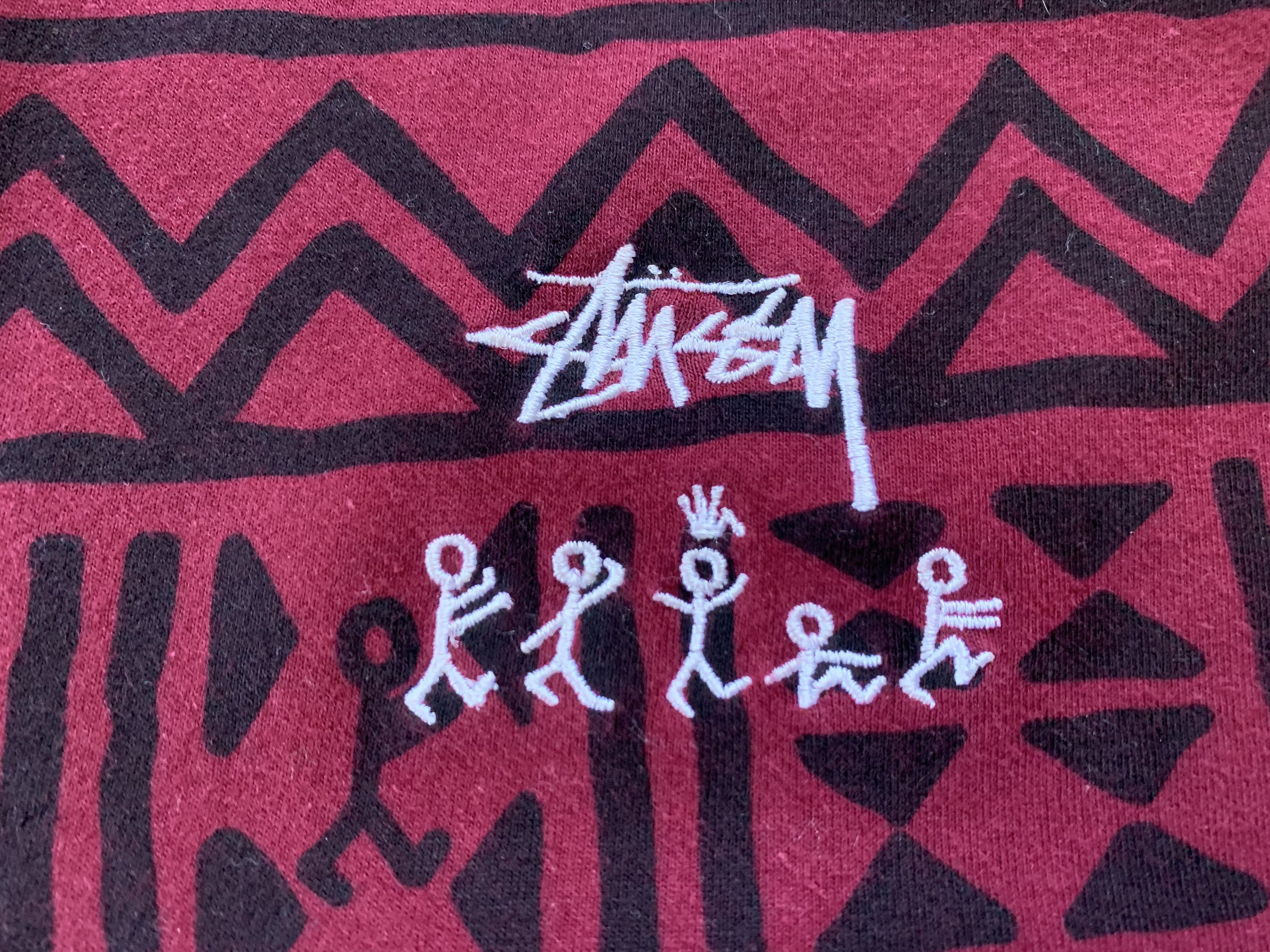Stussy Rare Stussy x A Tribe Called Quest Tribal AOP Red T Shirt Size US M / EU 48-50 / 2 - 5 Thumbnail