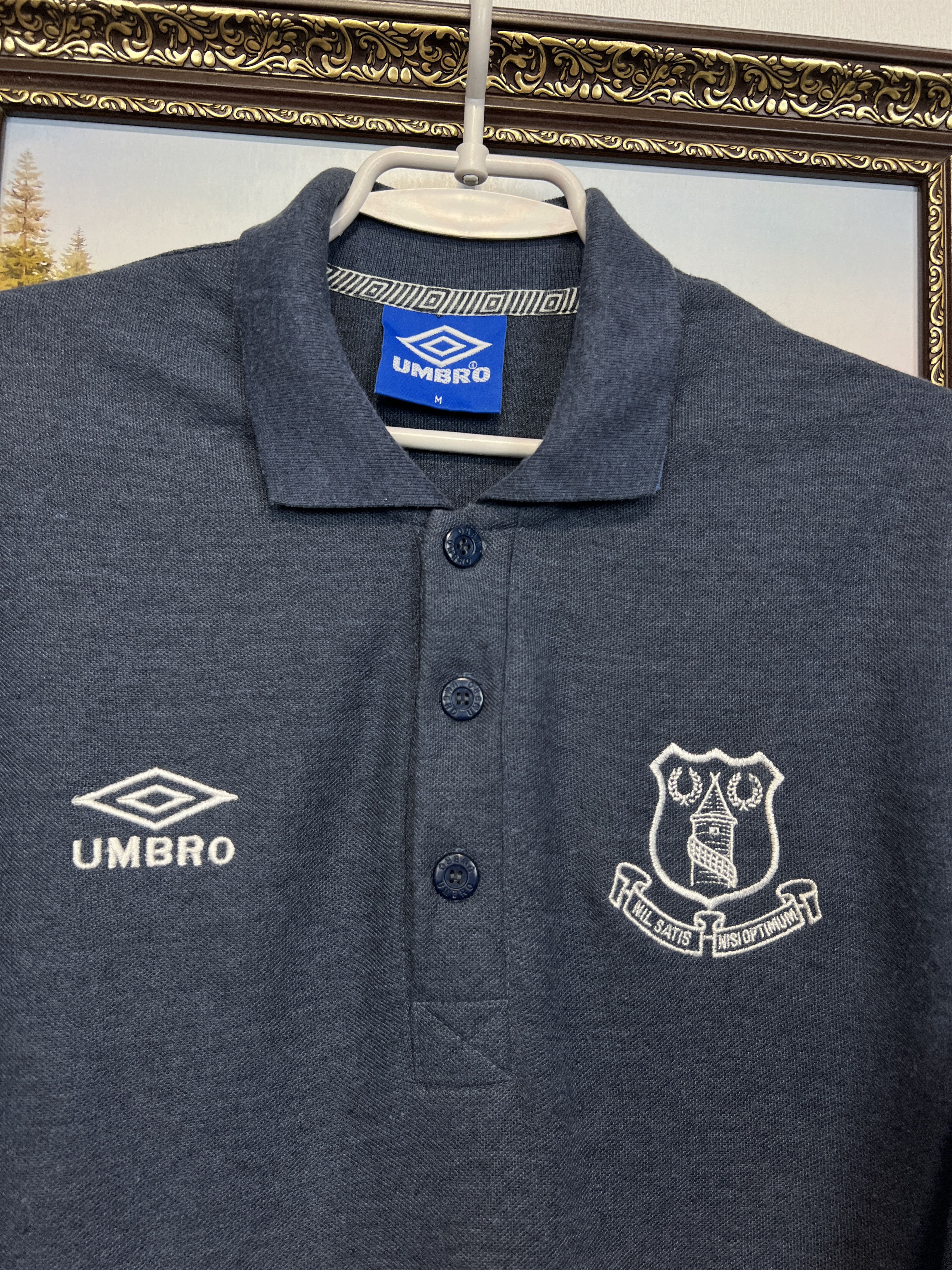 Umbro Vintage Everton Football Polo Shirt Soccer Jersey Trikot Size US M / EU 48-50 / 2 - 3 Thumbnail