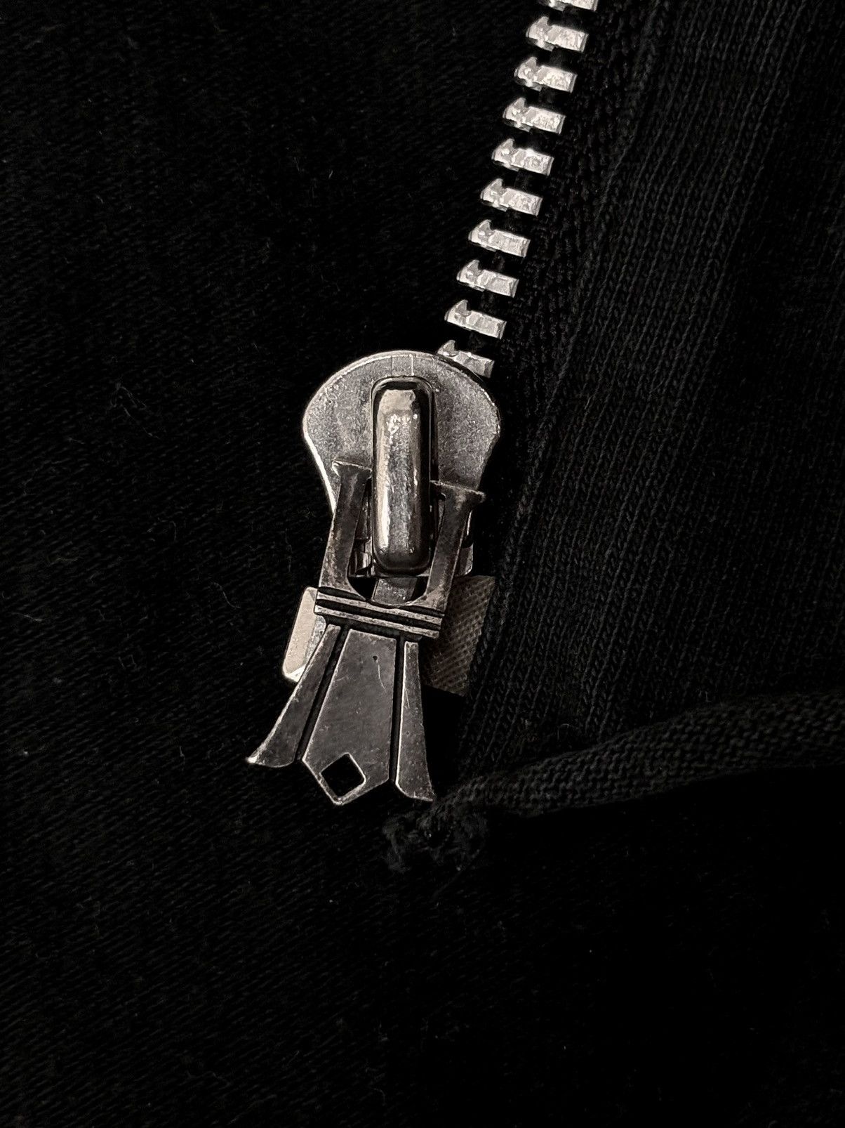 EYEFUNNY Eyefunny .925 Silver Black Cotton Zip Jacket Size US S / EU 44-46 / 1 - 12 Thumbnail