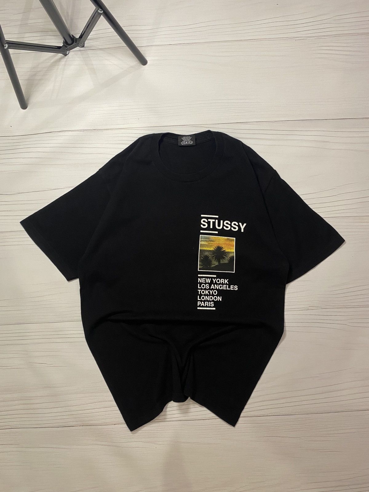 Japanese Brand × Stussy Vintage Stussy Countries Big Logo Y2k T Shirt Size US M / EU 48-50 / 2 - 1 Thumbnail