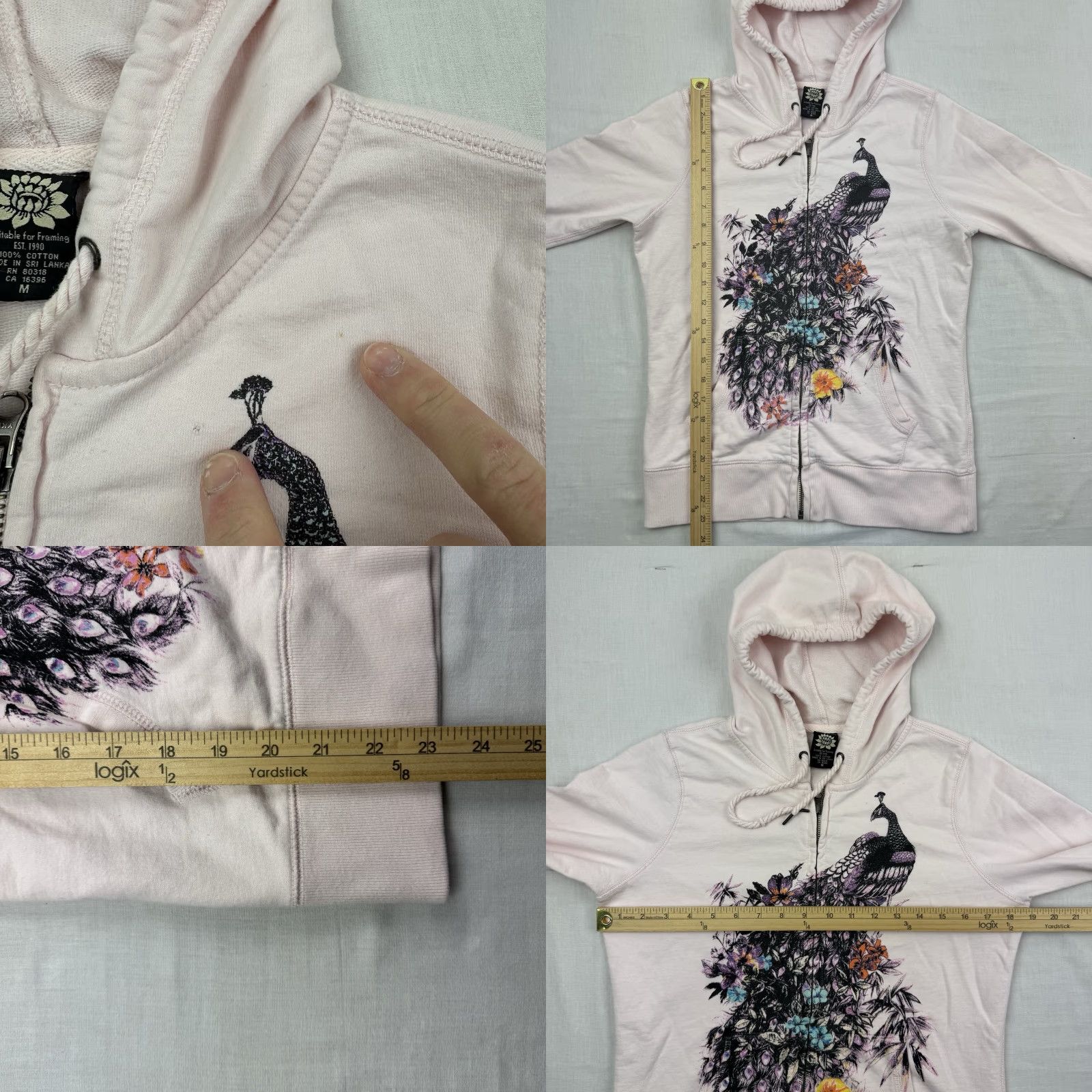 Lucky Brand Vintage Lucky Brand Pink Hoodie Womens Medium Full Zip Y2K Hipster User: Vintage Lucky Brand Pink Hoodie Womens Medium Full Zip Y2K Hipster Size M / US 6-8 / IT 42-44 - 8 Thumbnail
