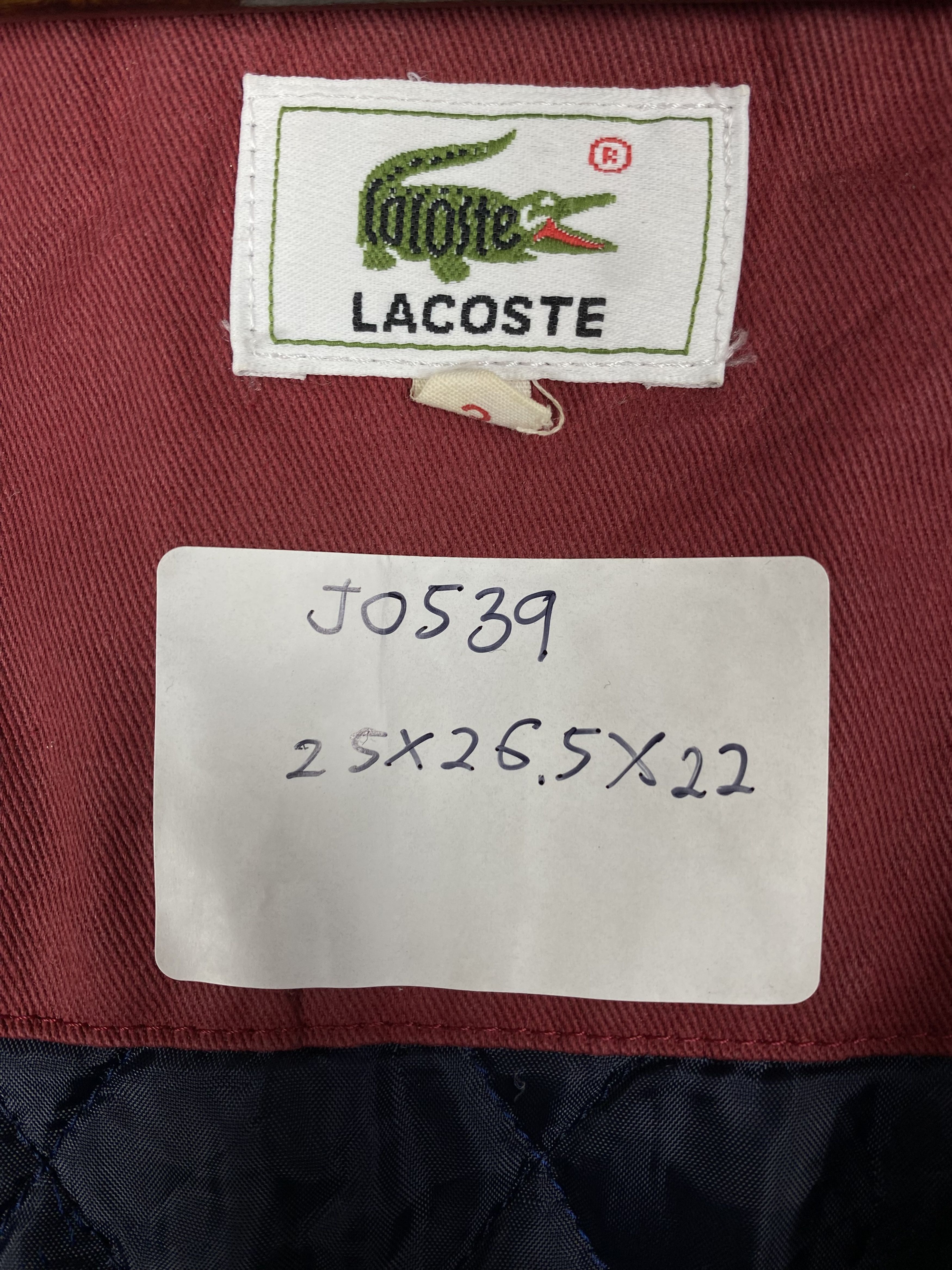 Lacoste Vintage Lacoste Quilted Lining Jacket DJ0539 Size US L / EU 52-54 / 3 - 10 Thumbnail