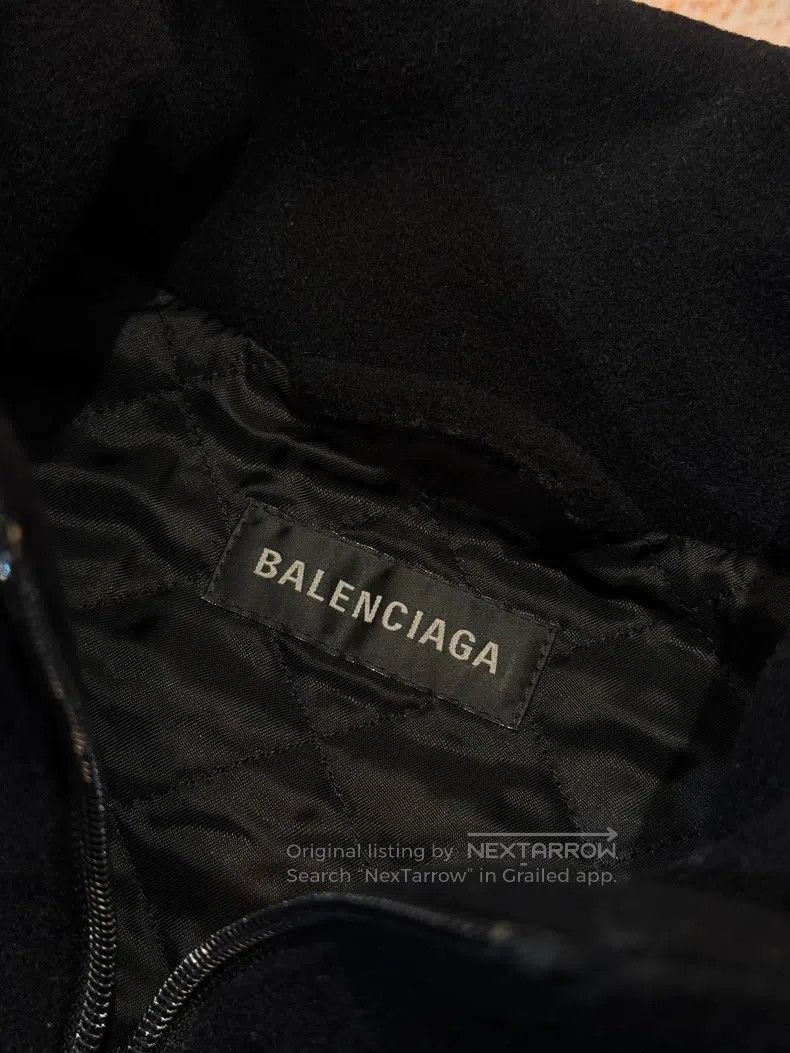 Balenciaga Balenciaga Black Wool Logo Cotton Jacket - Size 44 Size US S / EU 44-46 / 1 - 3 Thumbnail
