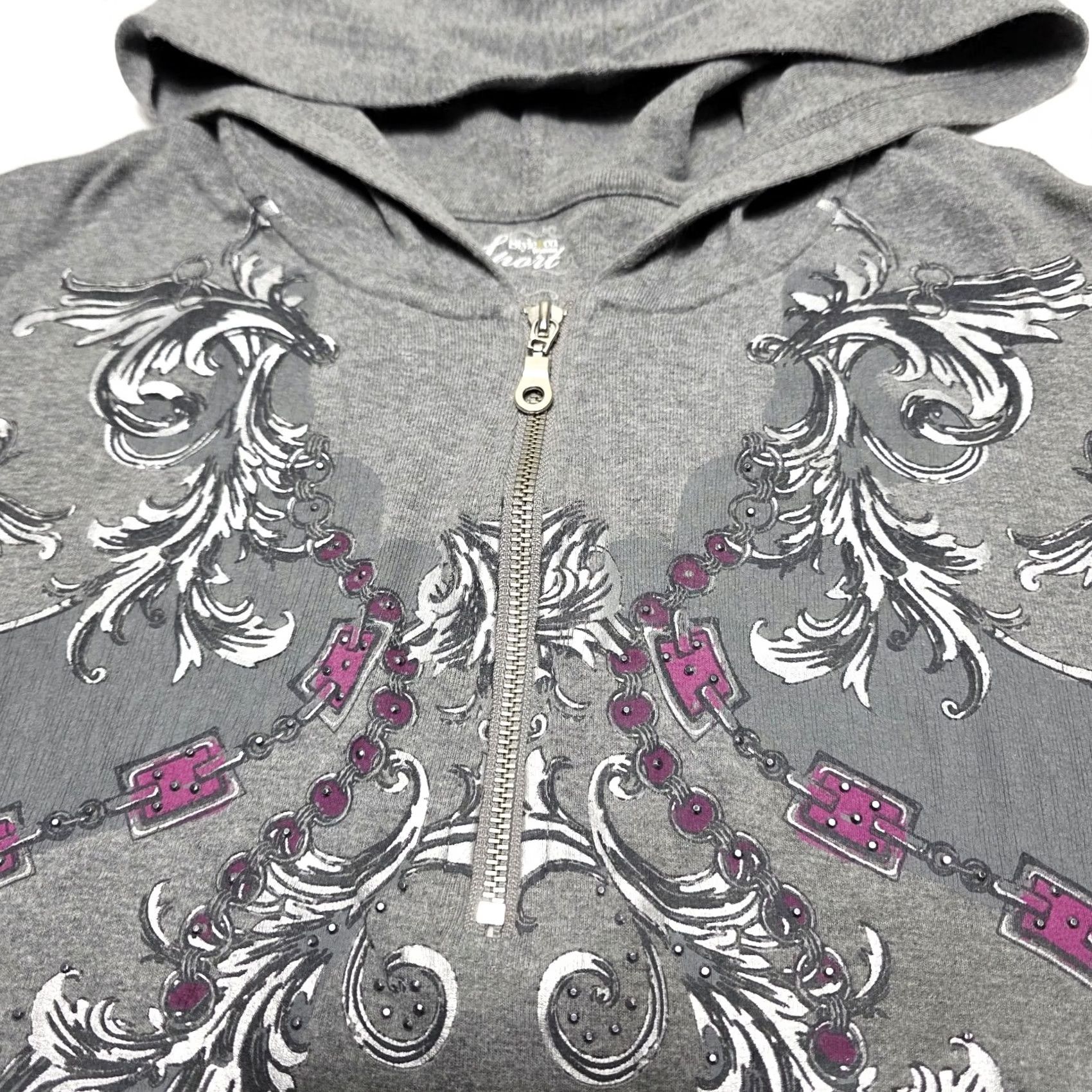 Vintage VINTAGE Style&Co. Sport Hoodie 2XL Roll Tab Sleeve Women’s Full Zip Grunge Y2K, Activewear, Casual, Gray Size XXL / US 16-18 / IT 52-54 - 3 Thumbnail