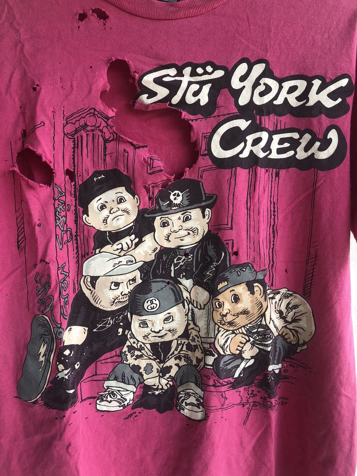 Stussy × Vintage Vintage Distressed 90s Stussy x Pound Tshirt Tee Size US M / EU 48-50 / 2 - 5 Thumbnail