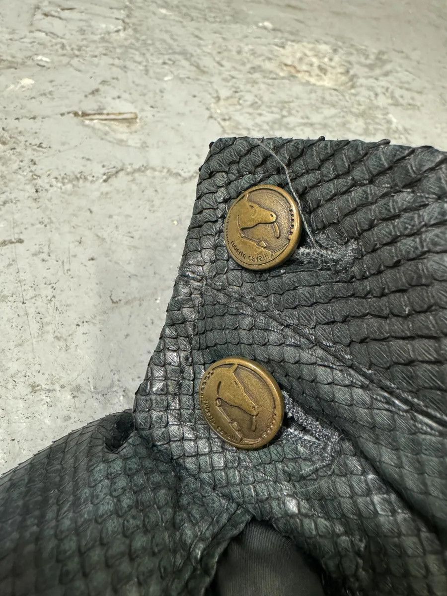 Roberto Cavalli AW2000 Roberto Cavalli Asymmetrical Ninja Python Dark Green Puffer Leather Jacket Size US S / EU 44-46 / 1 - 11 Thumbnail
