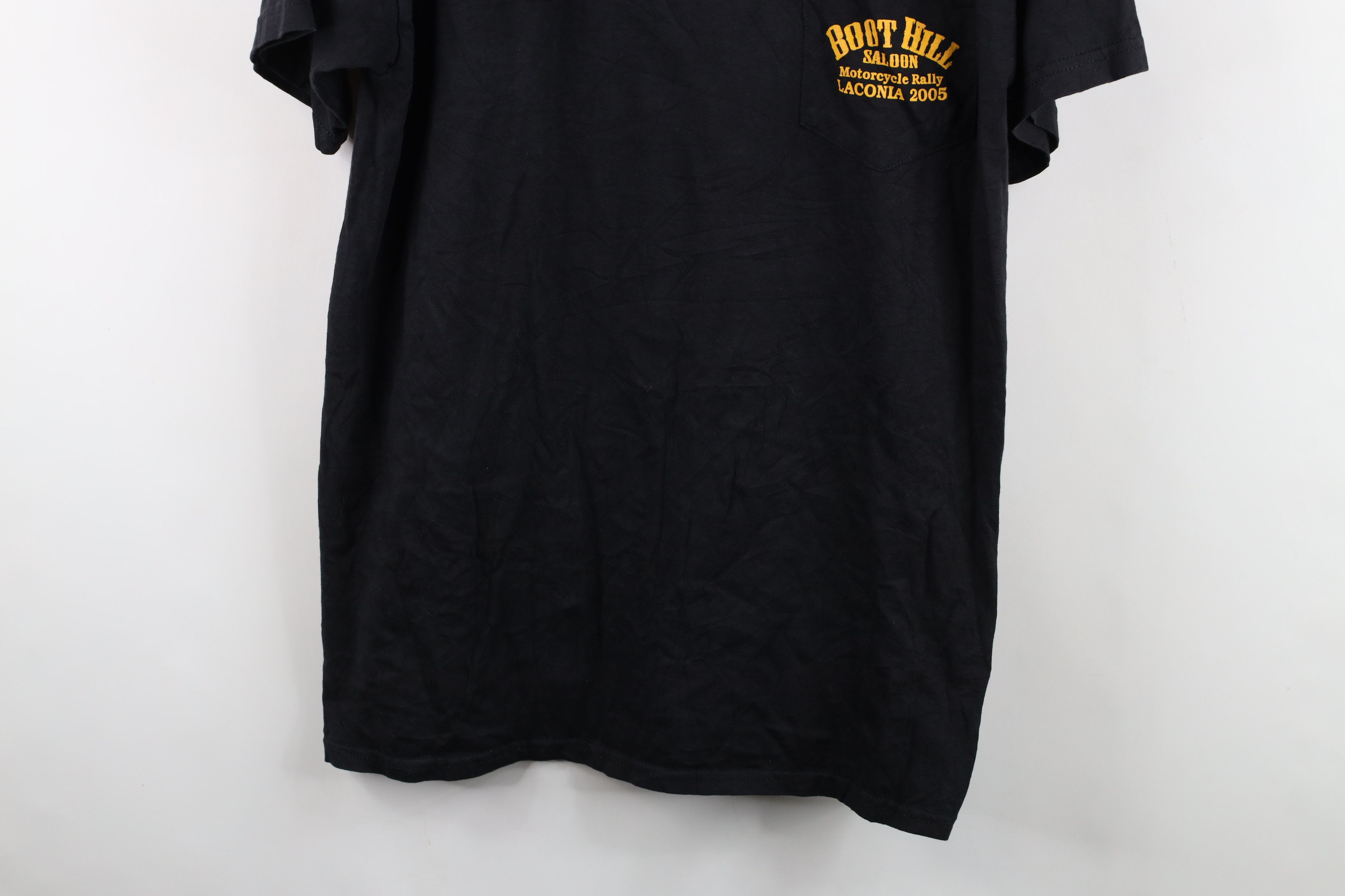 Vintage Vintage Y2K 2005 Saloon Motorcycle Eagle Laconia T-Shirt Size US L / EU 52-54 / 3 - 3 Thumbnail