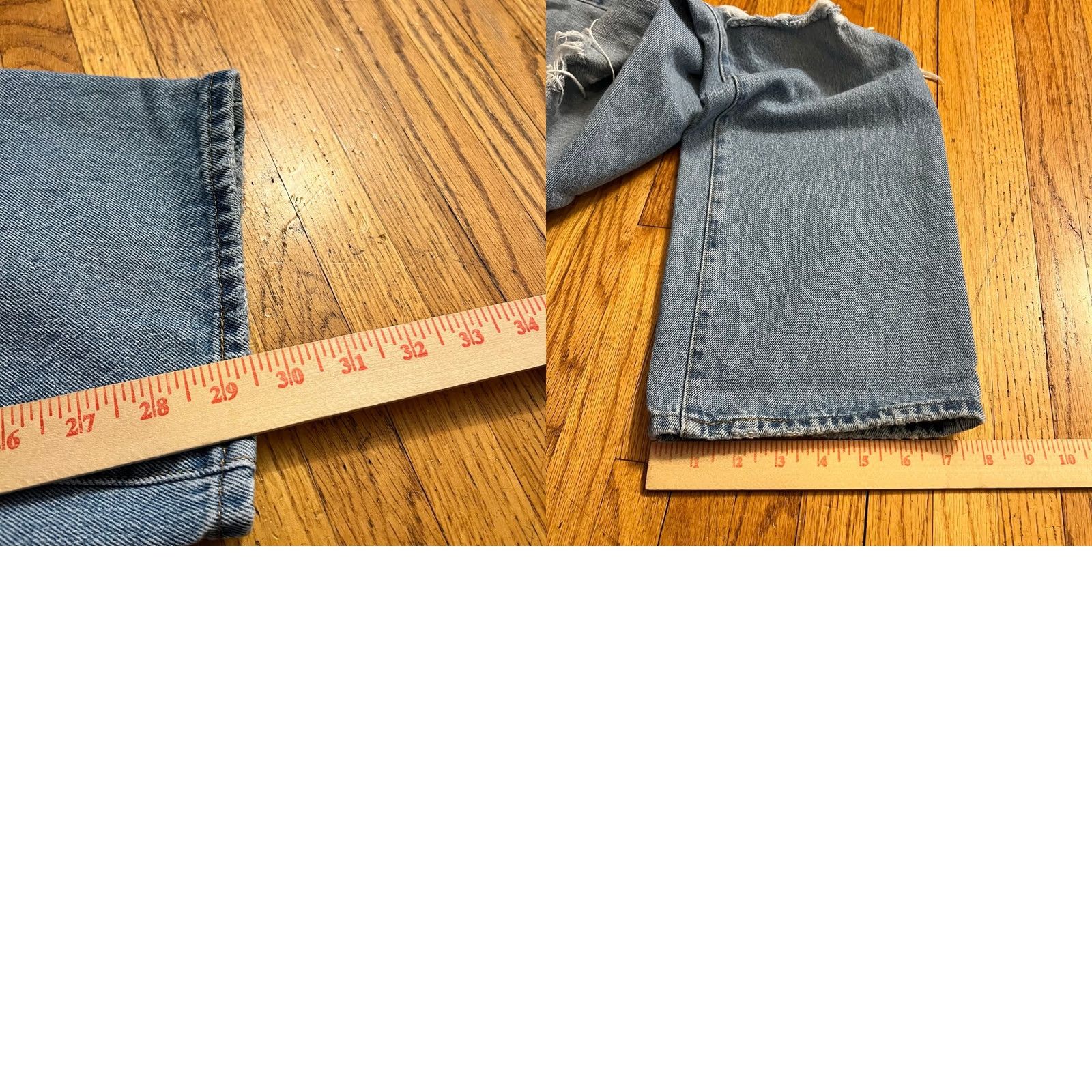 Levi's VINTAGE Levi’s Jeans Womens 27x30 501 Straight Distressed Premium Blue Pnats Button Fly Jeans Women 27 XS? Size 27" / US 4 / IT 40 - 9 Thumbnail