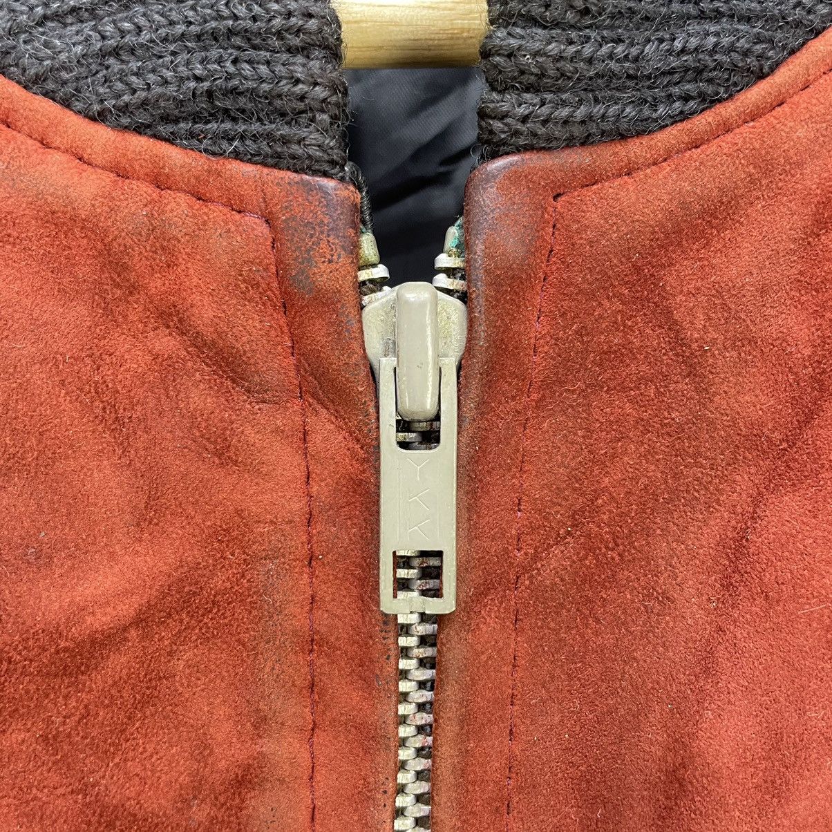 Genuine Leather 💥Vintage Japanese Brand Suede Life Bomber Sheep Skin Jacket Size US M / EU 48-50 / 2 - 7 Thumbnail