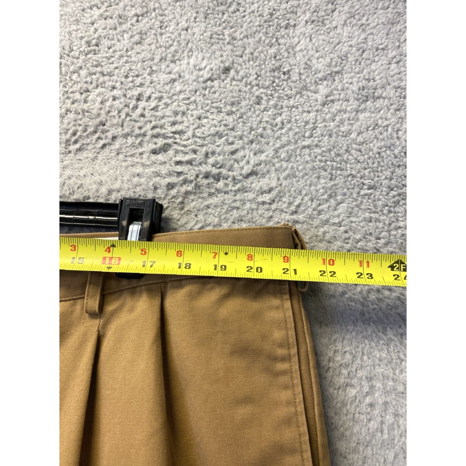Lands' End Lands' End Chino Pants Mens 42x30 Brown Pleated Regular Inseam 30 Belt Loops Pockets Button Zip Classic American Casual Business Shirt? Size US 42 / EU 58 - 3 Thumbnail
