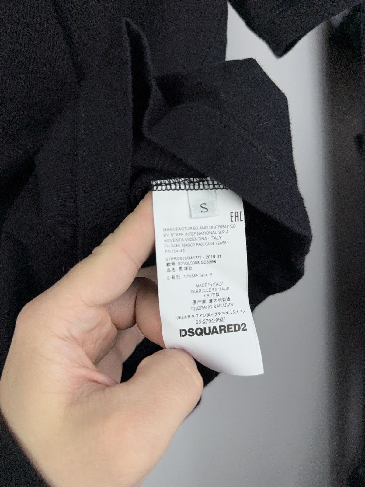 Dsquared2 × Vintage Dsquared2 polo Silver Logo on sleeve streetwear black size S Size US S / EU 44-46 / 1 - 4 Thumbnail