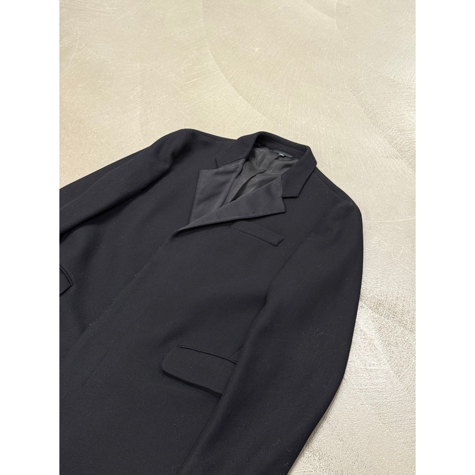 Helmut Lang 2000s Helmut Lang satin collar wool coat Size XXL / US 16-18 / IT 52-54 - 5 Thumbnail