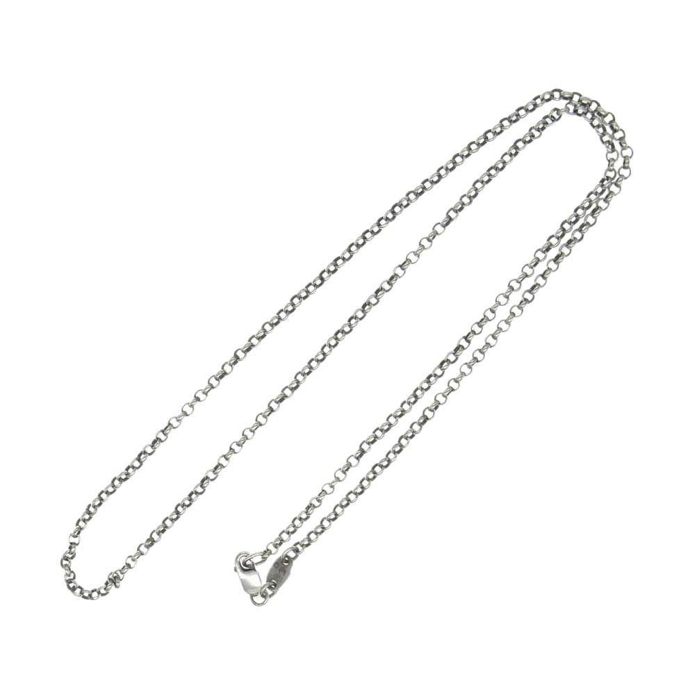 image of Chrome Hearts Roll Chain - 18 Inch in Silver, Men's