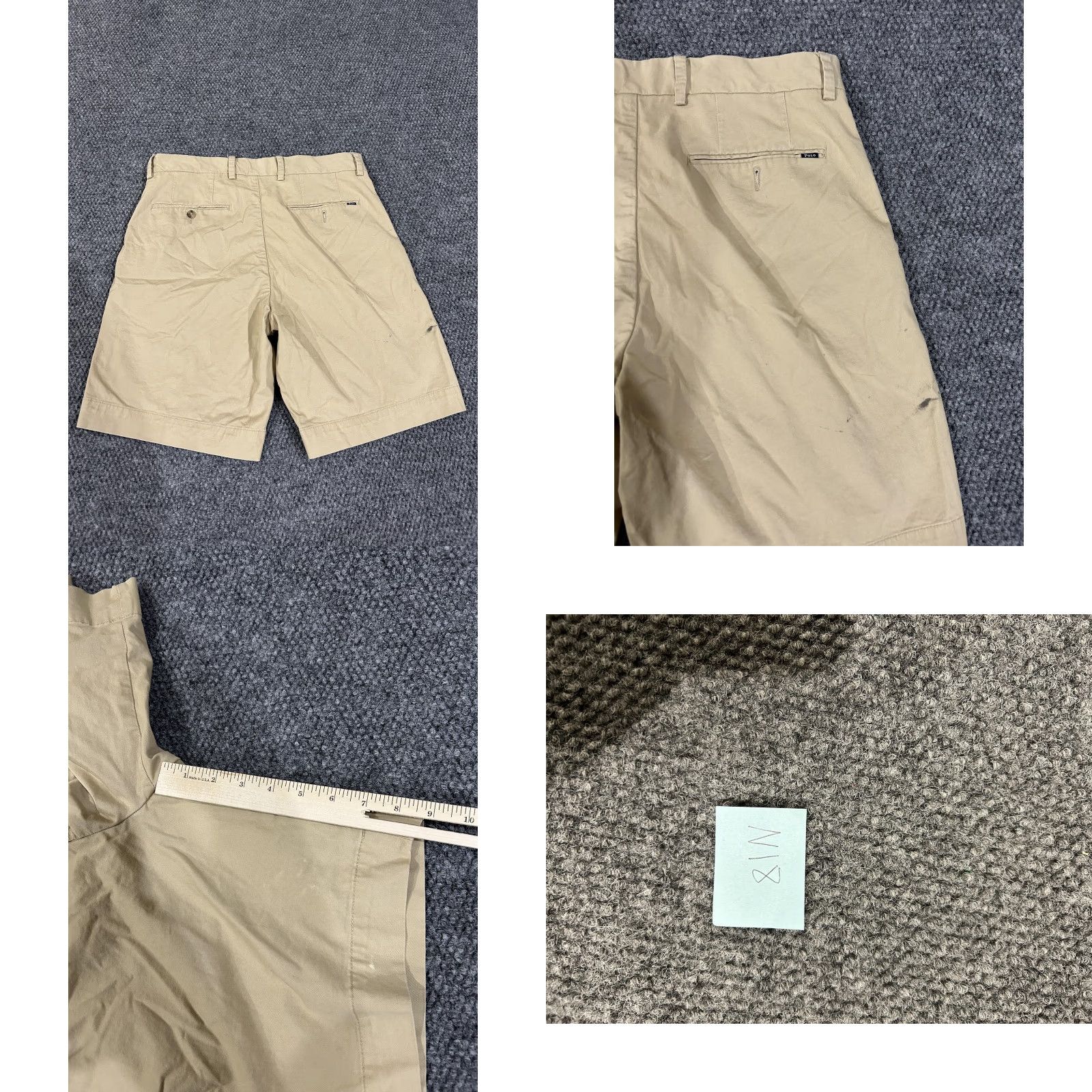 Polo Ralph Lauren Polo Ralph Lauren Shorts Mens 32 Beige Stretch Classic Fit Chino Casual Summer Size US XS / EU 42 / 0 - 8 Thumbnail