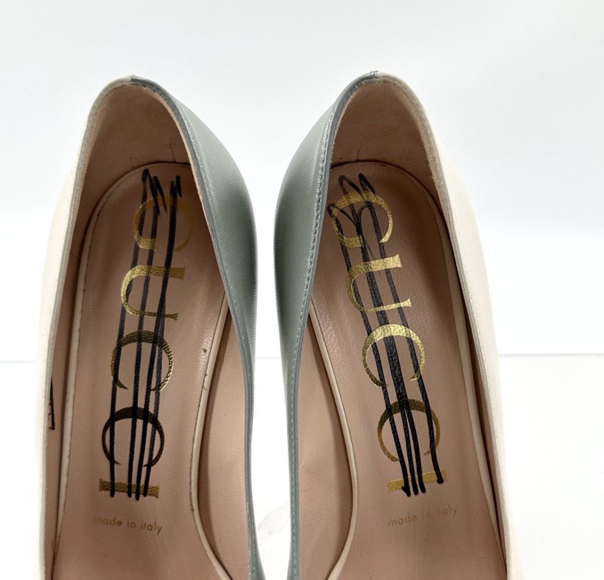 Gucci Gucci/Chain Double G Color Block Heels K12 Size US 7 / IT 37 - 5 Thumbnail