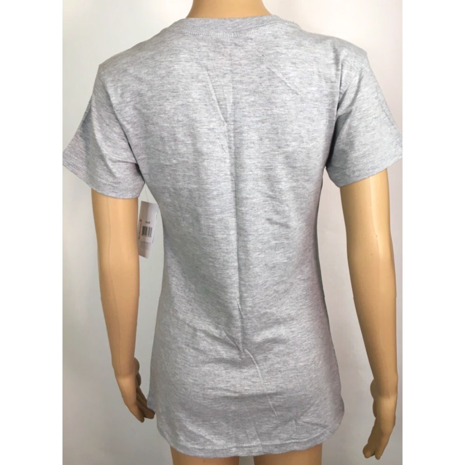 Vintage Live Breathe Fight Womens T-Shirt Gray Heathered Together We Are Strong L Womens Shirt Crew Neck Casual Graphic Pink Accents 80s? Size L / US 10 / IT 46 - 4 Thumbnail