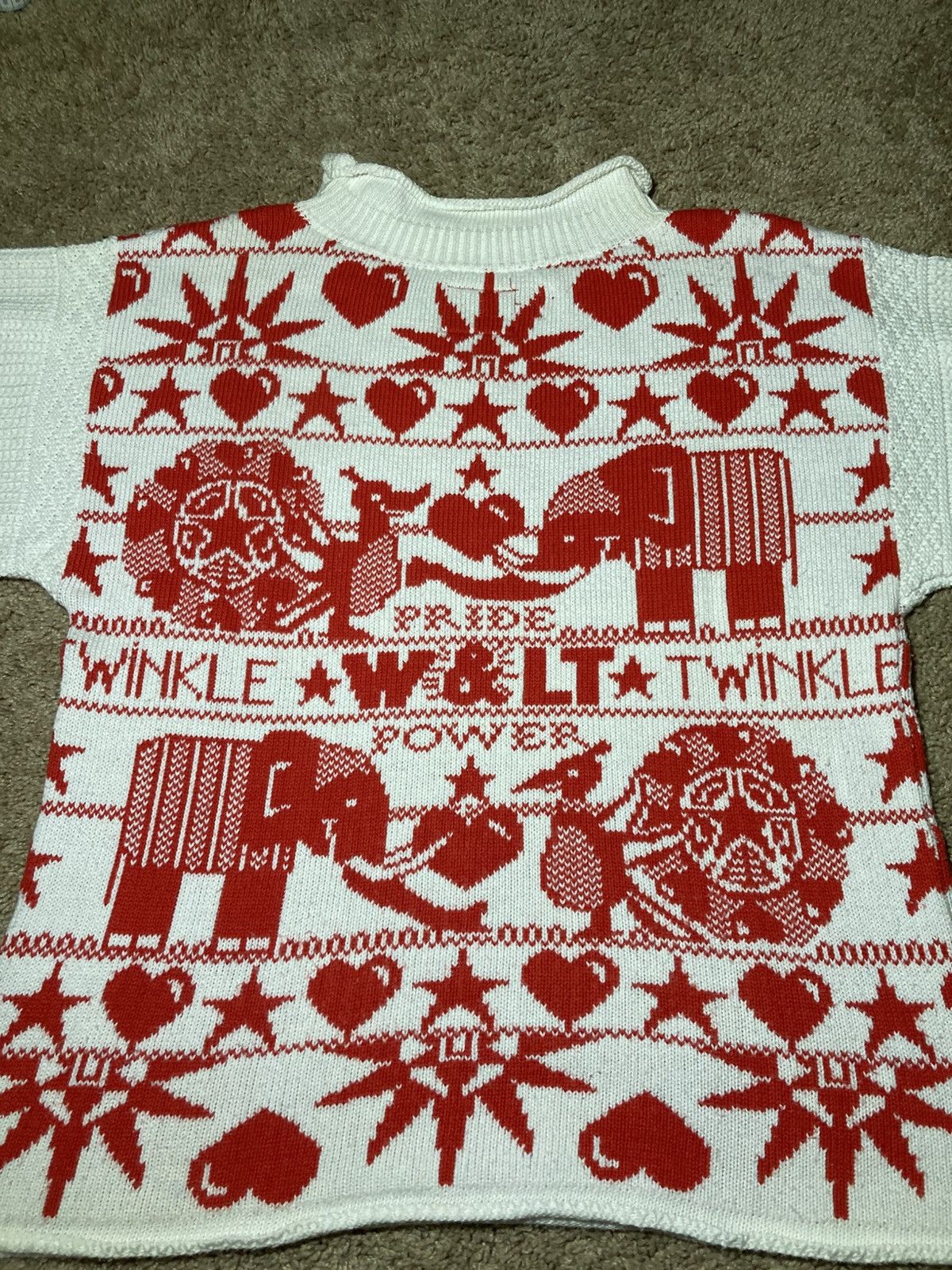 W&LT × Walter Van Beirendonck SS94 W&LT Twinkle Little Star Knit Sweater Pride 90s 1994 Size US M / EU 48-50 / 2 - 8 Thumbnail