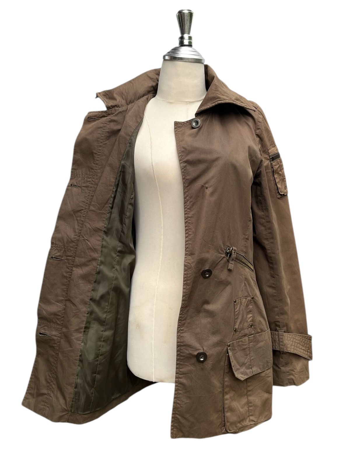 GOA GOA Utility Military Style Jacket Olive Size M / US 6-8 / IT 42-44 - 4 Thumbnail