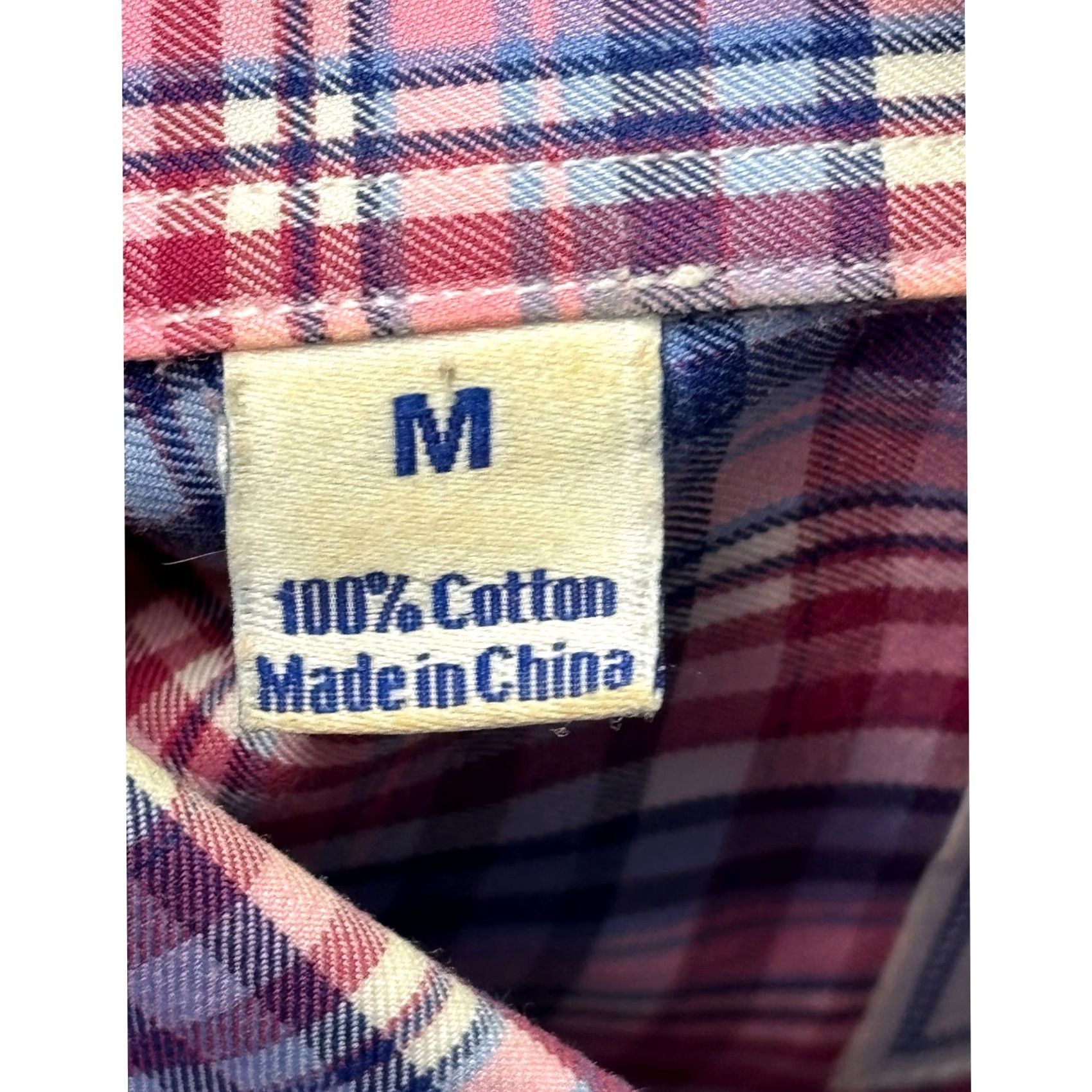 David Donahue David Donahue Mens Plaid Button-Down Shirt Pink Blue Purple Cotton M Multicolor Long Sleeve Collared Pocket Button-Up Vestments? Size US M / EU 48-50 / 2 - 5 Thumbnail