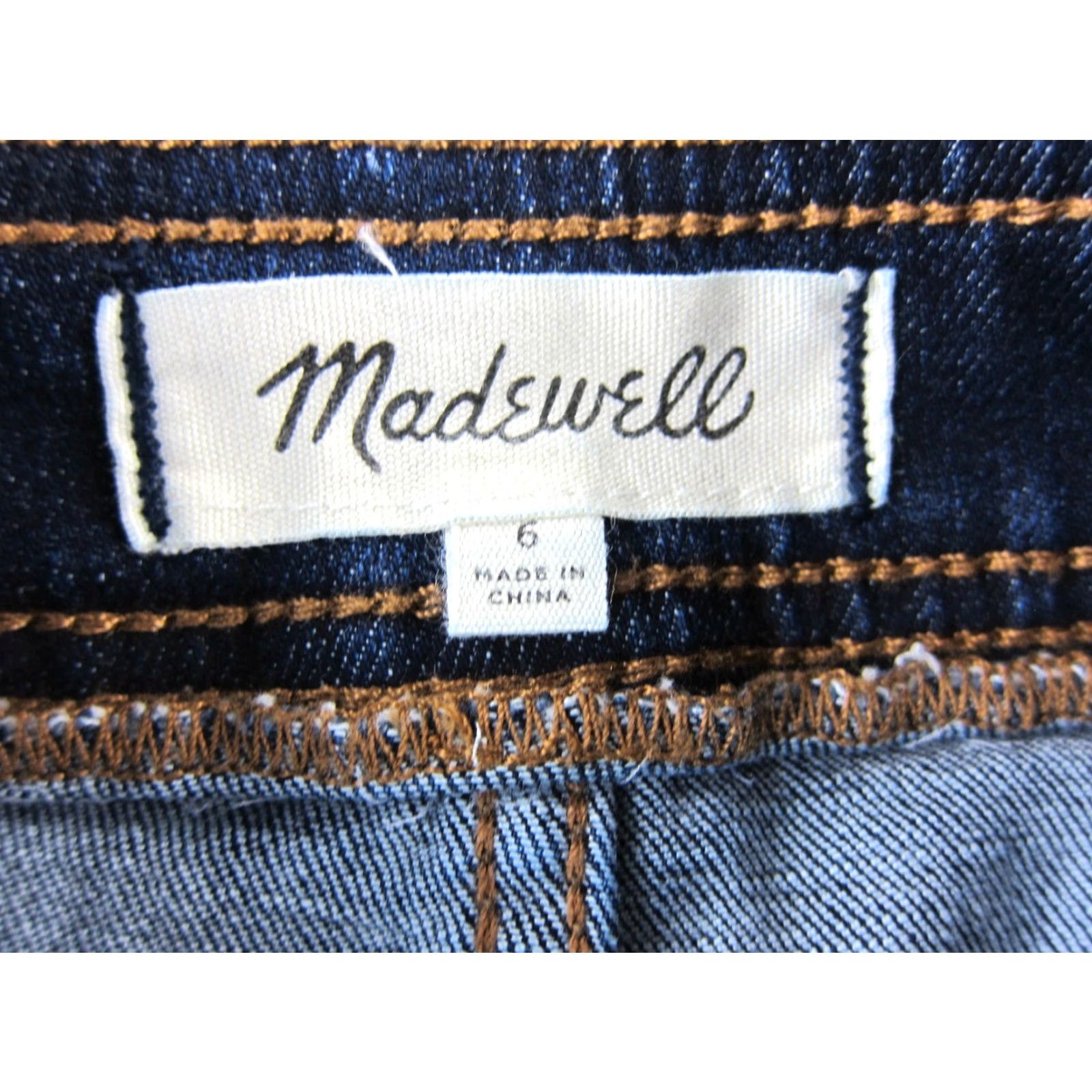 Madewell Madewell Denim Skirt Women 6 A-Line Dark Wash Cotton Denim Button Short Blue 6 Women Skirt Size 28" / US 6 / IT 42 - 3 Thumbnail