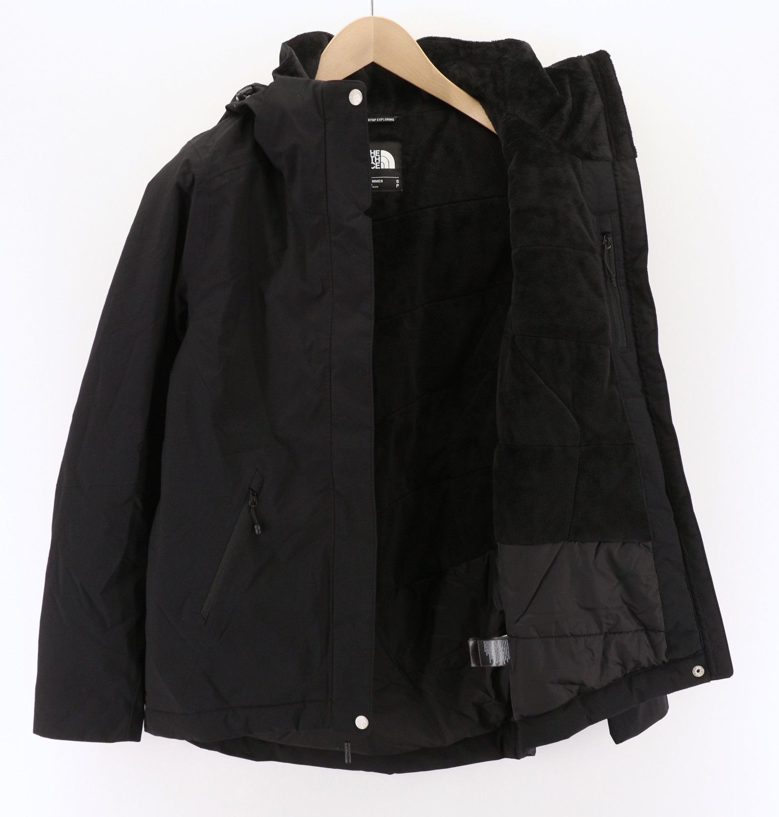 The North Face INLUX S Black Dryvent Lined Padded Hooded Jacket 79685 Size S / US 4 / IT 40 - 4 Thumbnail