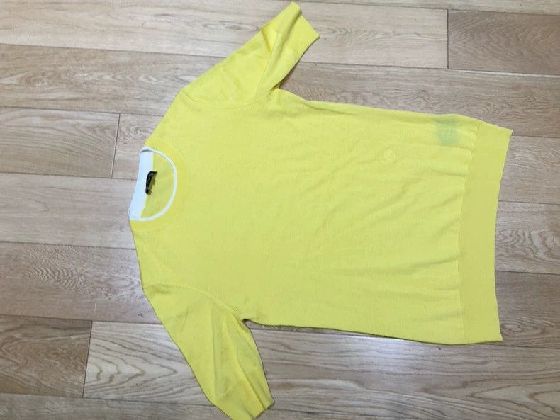 Loro Piana LORO PIANA Light yellow knit half sleeve Size M / US 6-8 / IT 42-44 - 1 Thumbnail