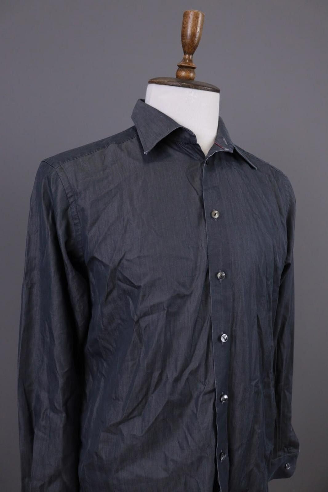 Eton Eton Contemporary Fit Gray Button Down Shirt Size 42 / 16 Size US M / EU 48-50 / 2 - 5 Thumbnail