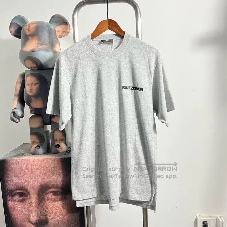 Balenciaga Balenciaga Reversed Logo Embroidered Short Sleeve Size US S / EU 44-46 / 1 - 1 Thumbnail