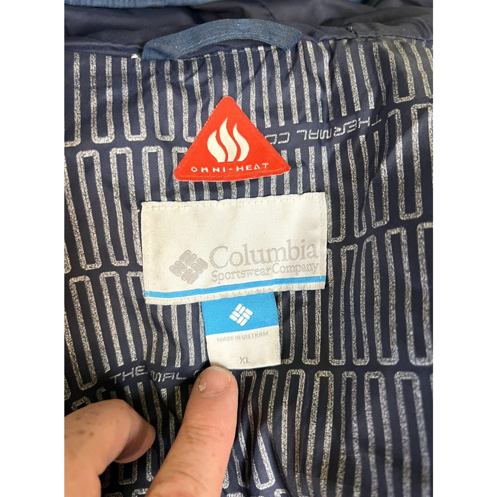 Vintage Columbia Jacket Tinline Trail Thermal Coil Insulated Hooded Blue XL Men’s Regular Size Full Zip Hooded Casual Outdoor Size US XL / EU 56 / 4 - 6 Thumbnail