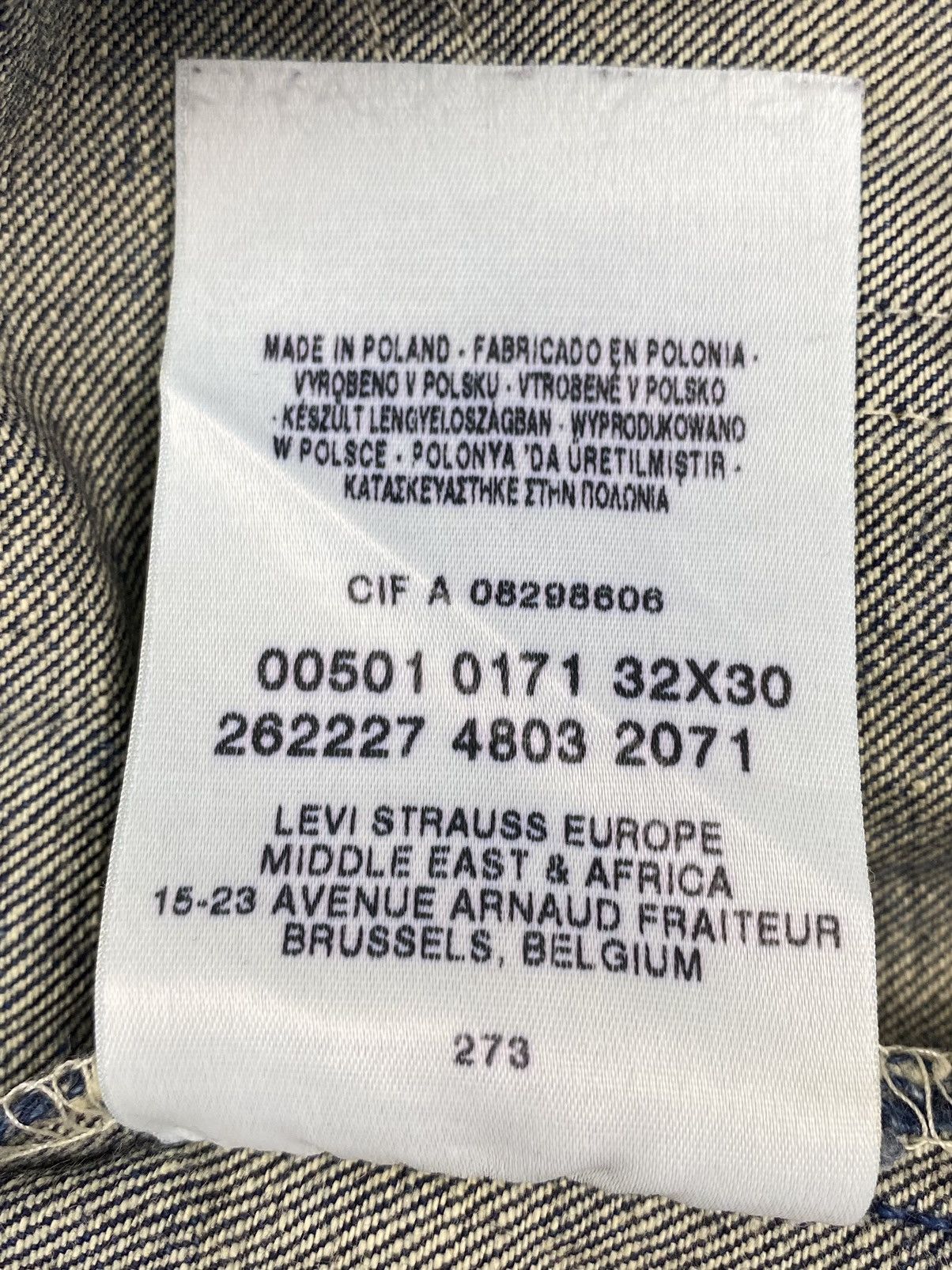 Levi's Y2K Vintage Distressed Levi’s 501 Mud Wash Denim Pants 32X30 Size US 32 / EU 48 - 14 Thumbnail