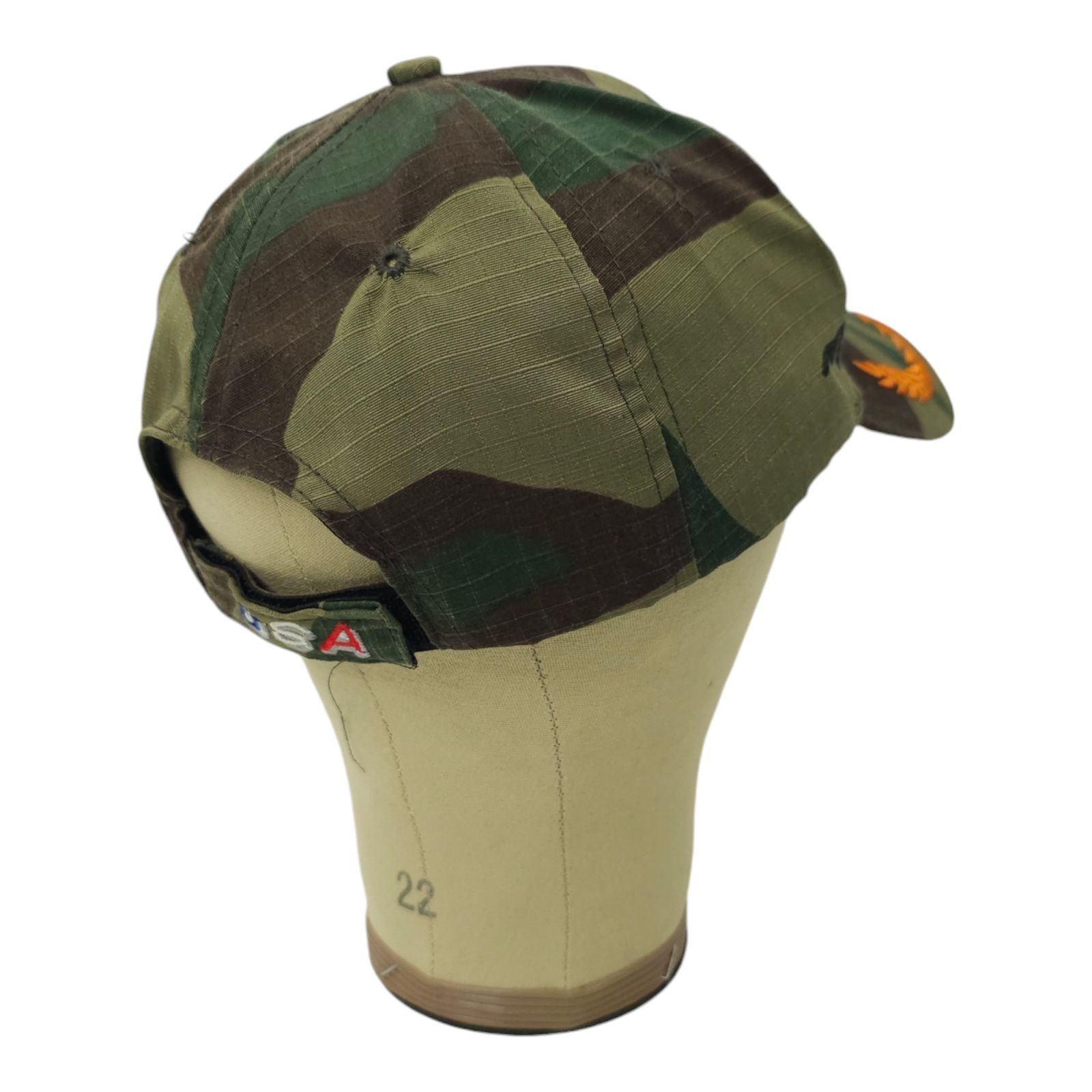 Other Bald Eagle USA Flag Camo Strapback Cap Embroidered Hat Size ONE SIZE - 13 Thumbnail