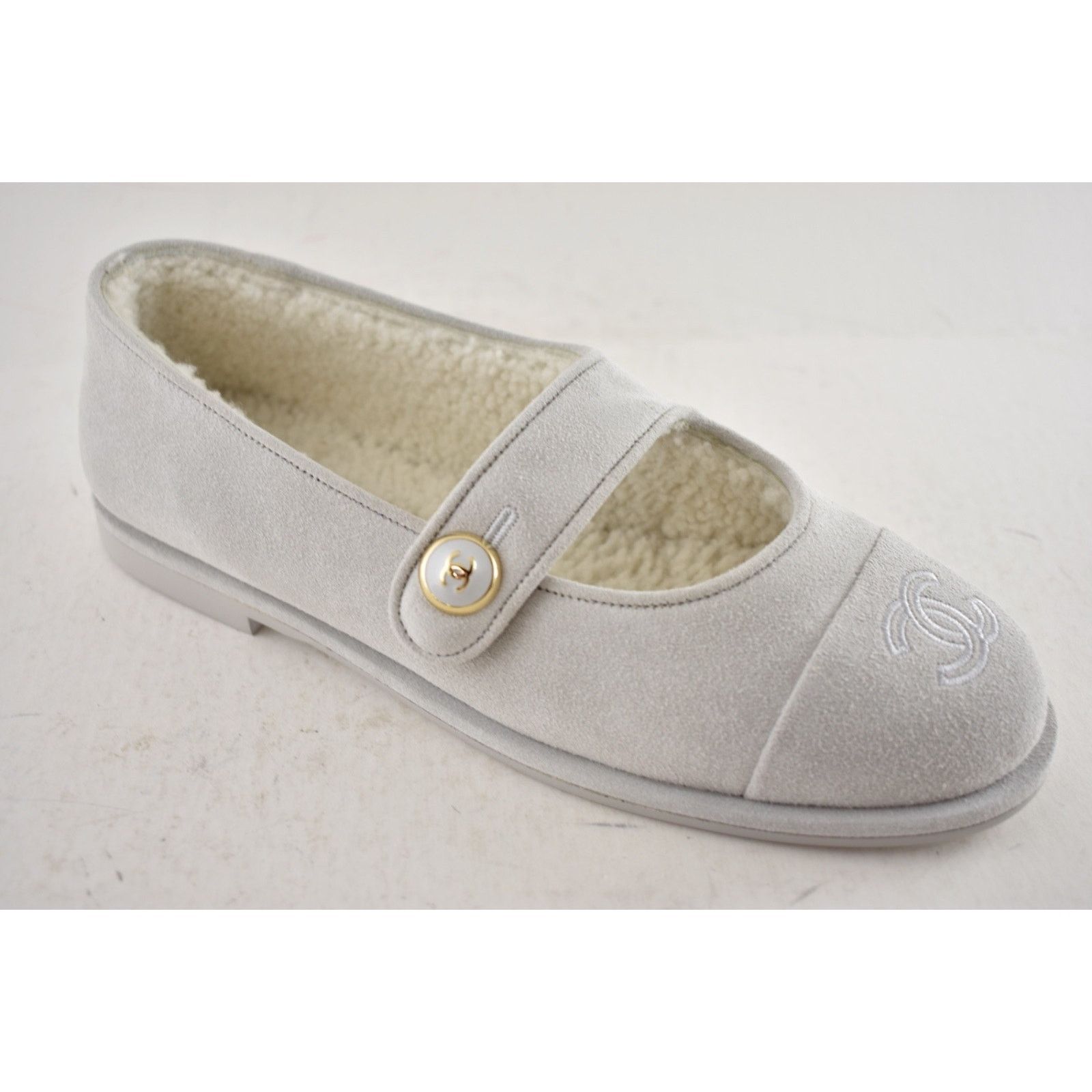 Chanel Chanel Shearling Mary Jane Moccasin Ballet Loafer Flat 38 Size US 8 / IT 38 - 2 Thumbnail