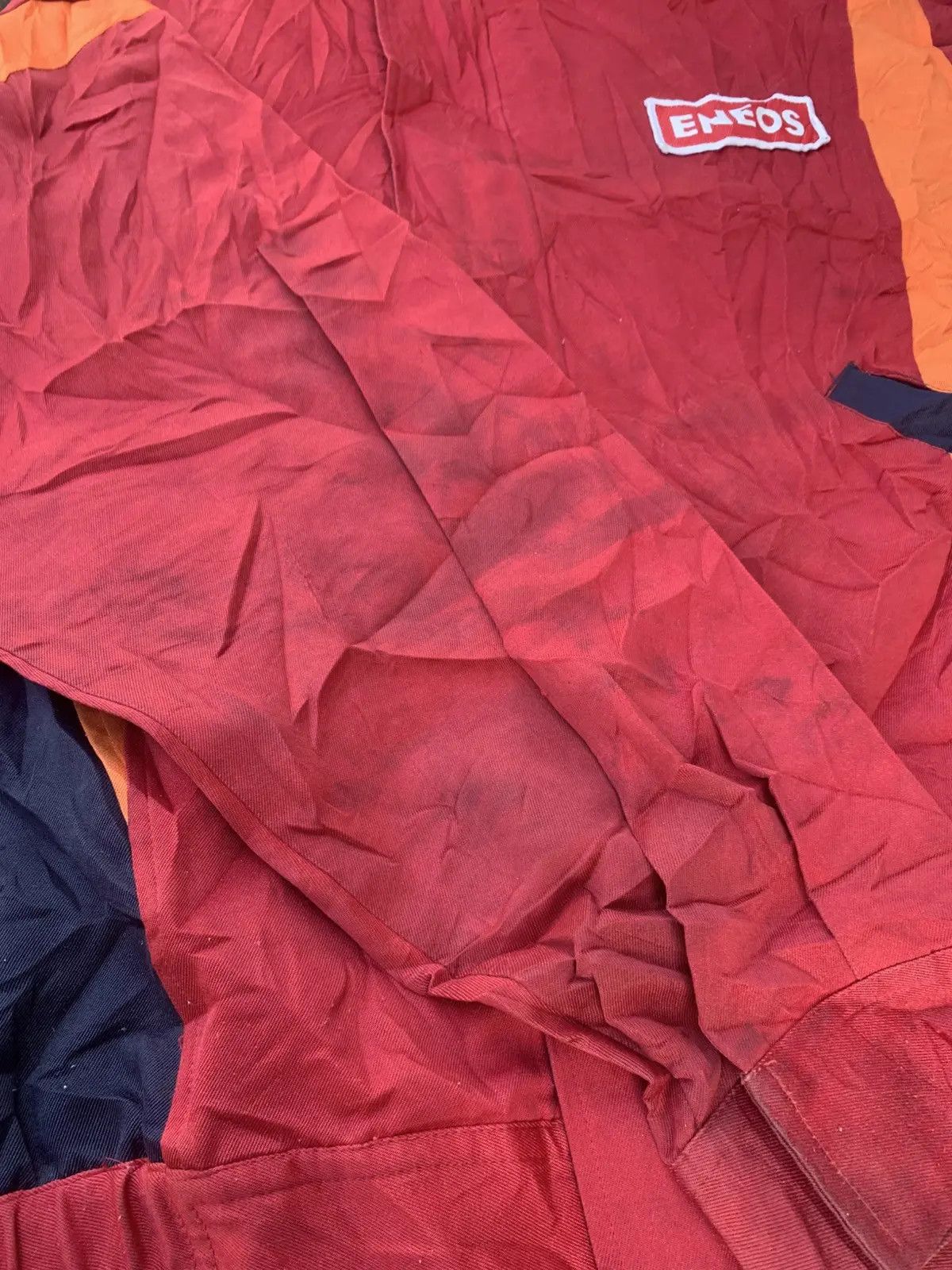 Japanese Brand DISTRESSED ENEOS RED JACKET. Size US L / EU 52-54 / 3 - 5 Thumbnail