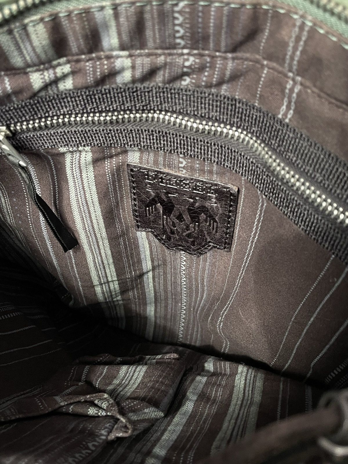 Diesel × Japanese Brand × Vintage Diesel Retro 00s Leather Nylon Avant Garde Shoulder Hand Bag Size ONE SIZE - 11 Thumbnail