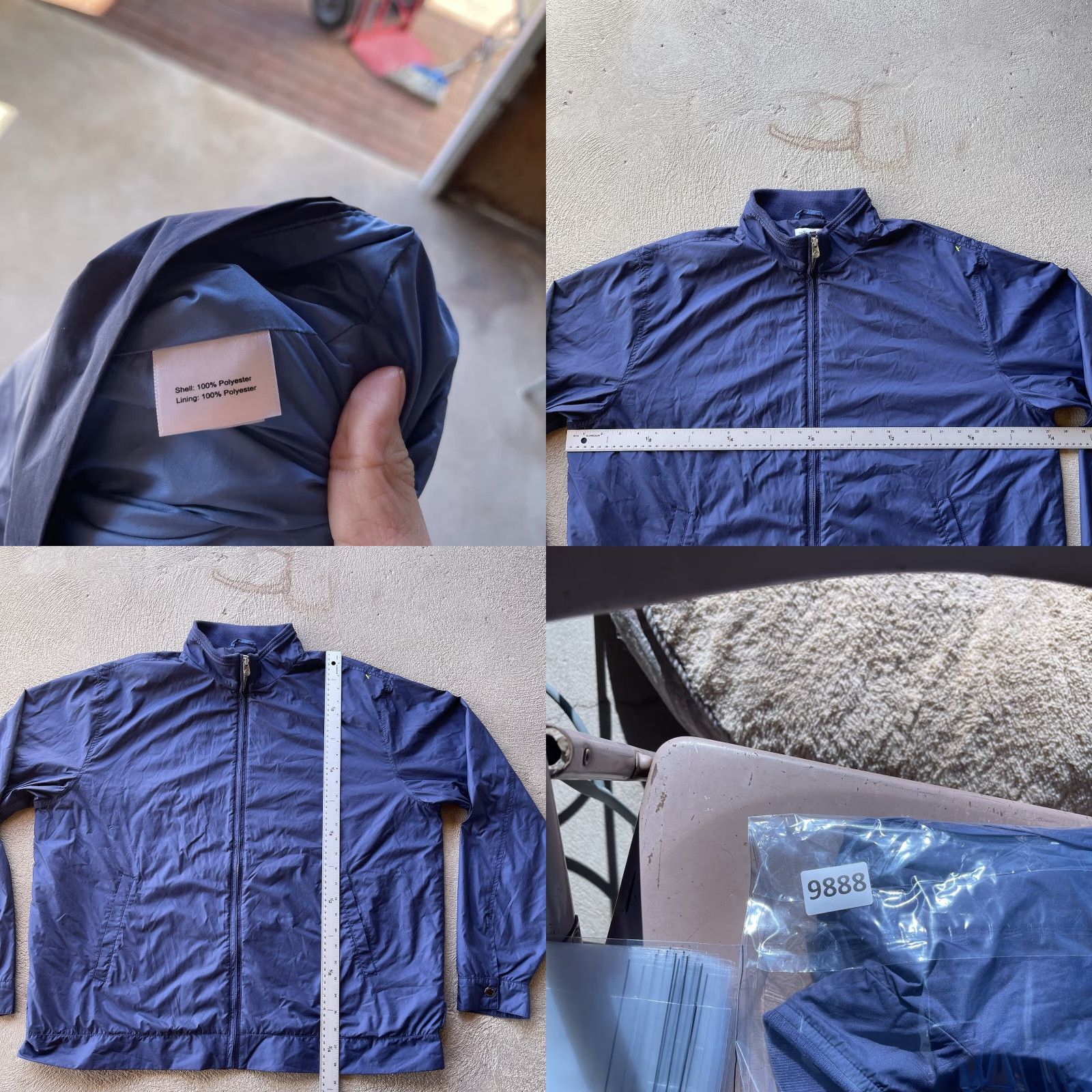 Peter Millar Peter Millar Jacket Mens 2XL Blue Windbreaker Zip Up Golf Performance Basic Size US XXL / EU 58 / 5 - 8 Thumbnail