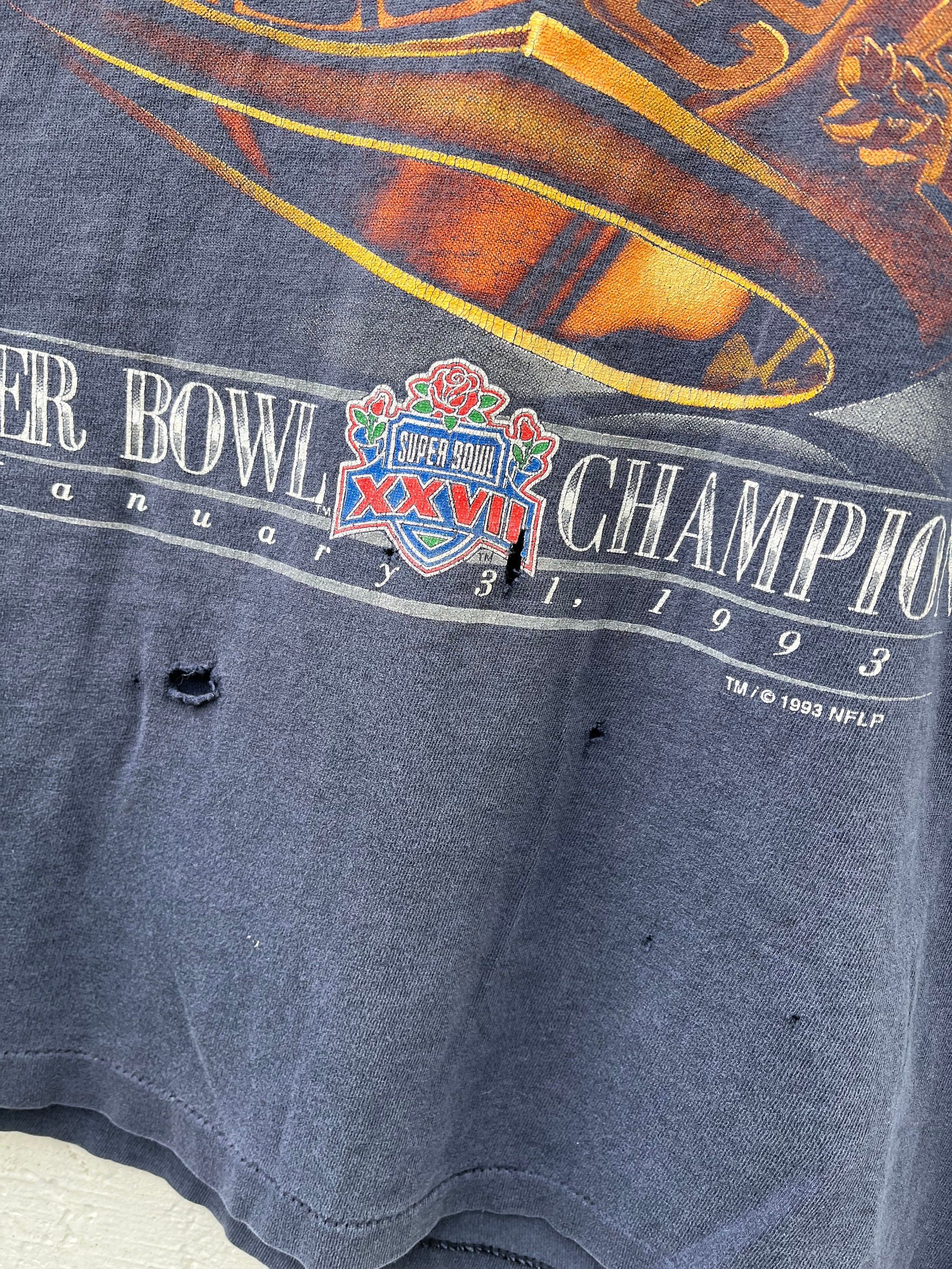Salem Sportswear Vintage Dallas Cowboys NFL Super Bowl Champions 1993 Tshirt Size US XL / EU 56 / 4 - 6 Thumbnail