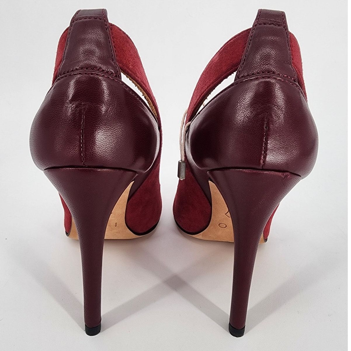 Iro IRO Burgundy Suede/Leather Pumps Women's Size 37 (US 6.5) Size US 6.5 / IT 36.5 - 7 Thumbnail