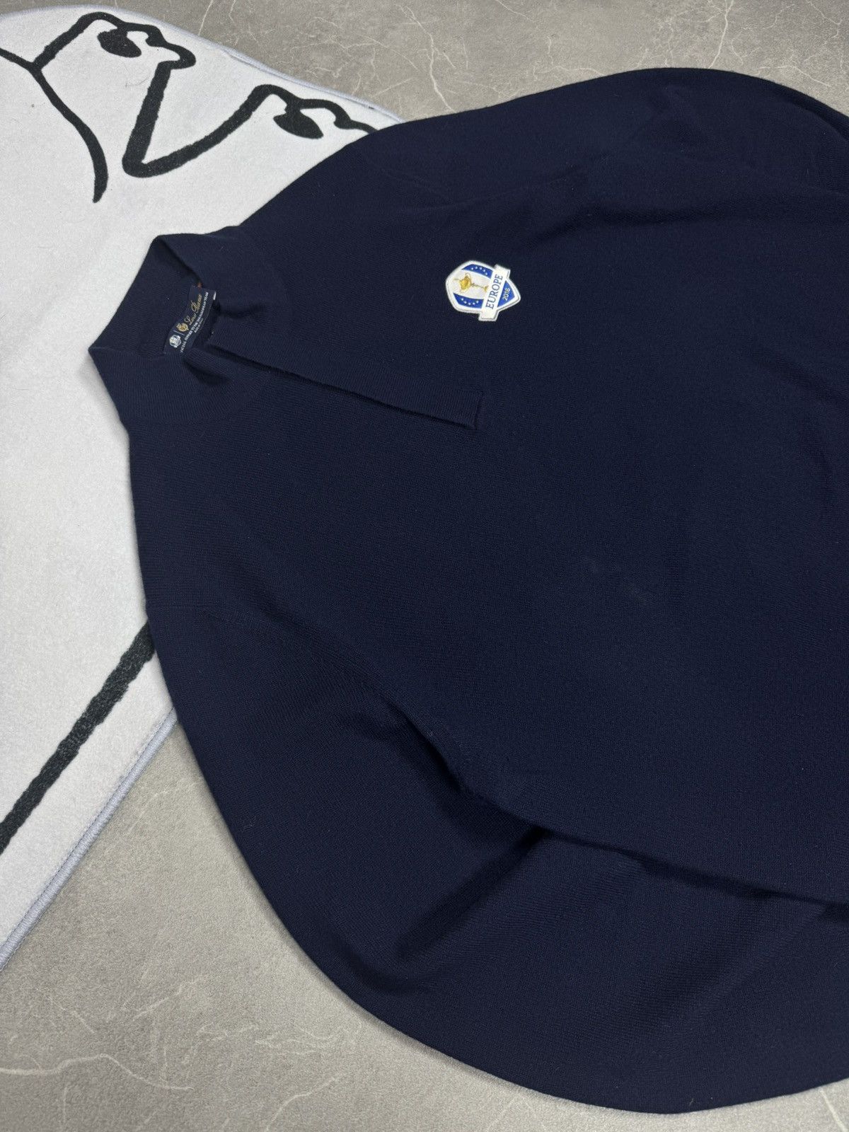 Loro Piana Loro Piana Half-Castle Rare Cashmere Club Size L Dark Blue Size US L / EU 52-54 / 3 - 2 Thumbnail