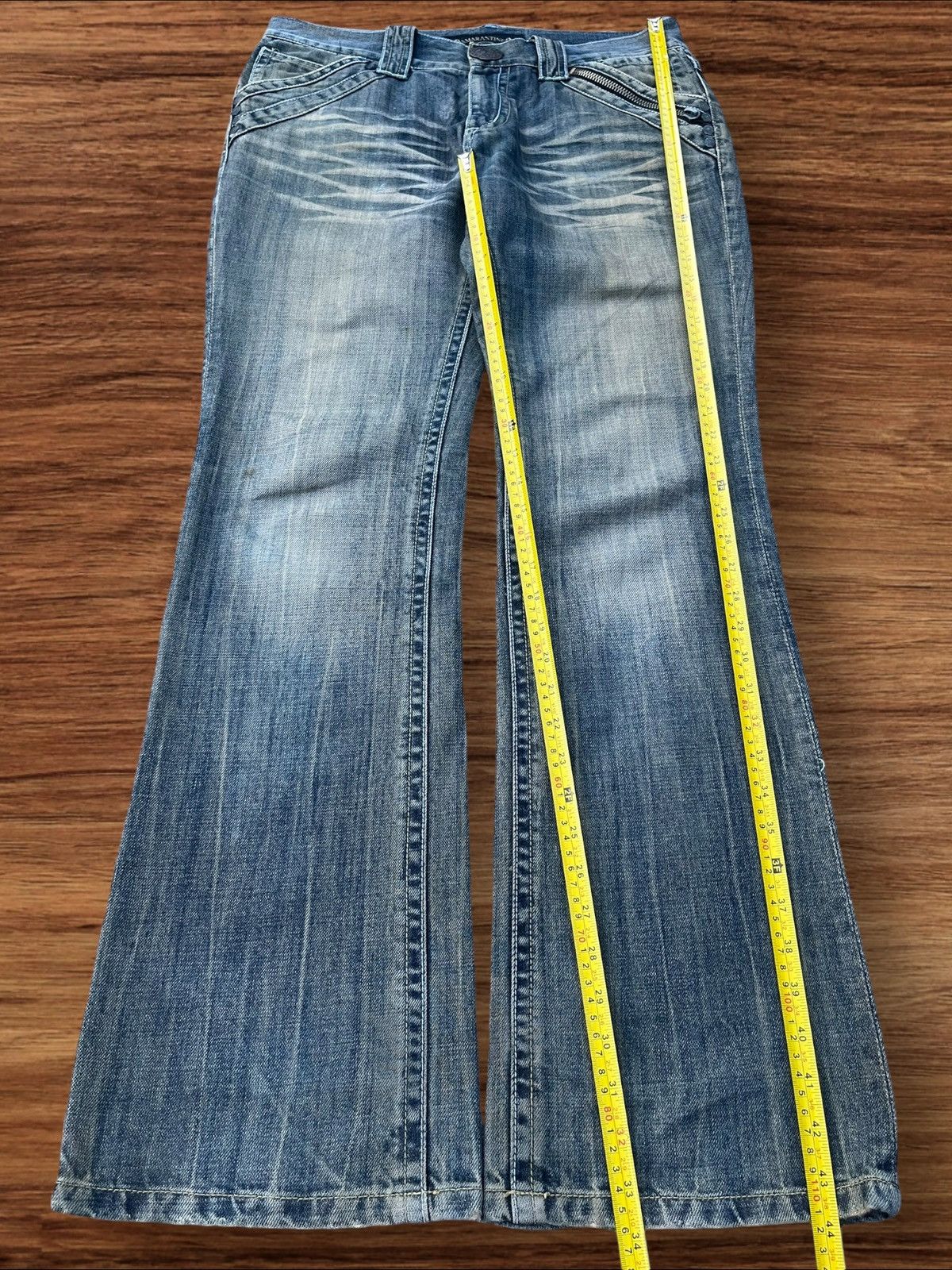 Japanese Brand Vintage Japanese Brand Red Pepper Mud Max Washed Flare Jeans Size US 34 / EU 50 - 14 Thumbnail