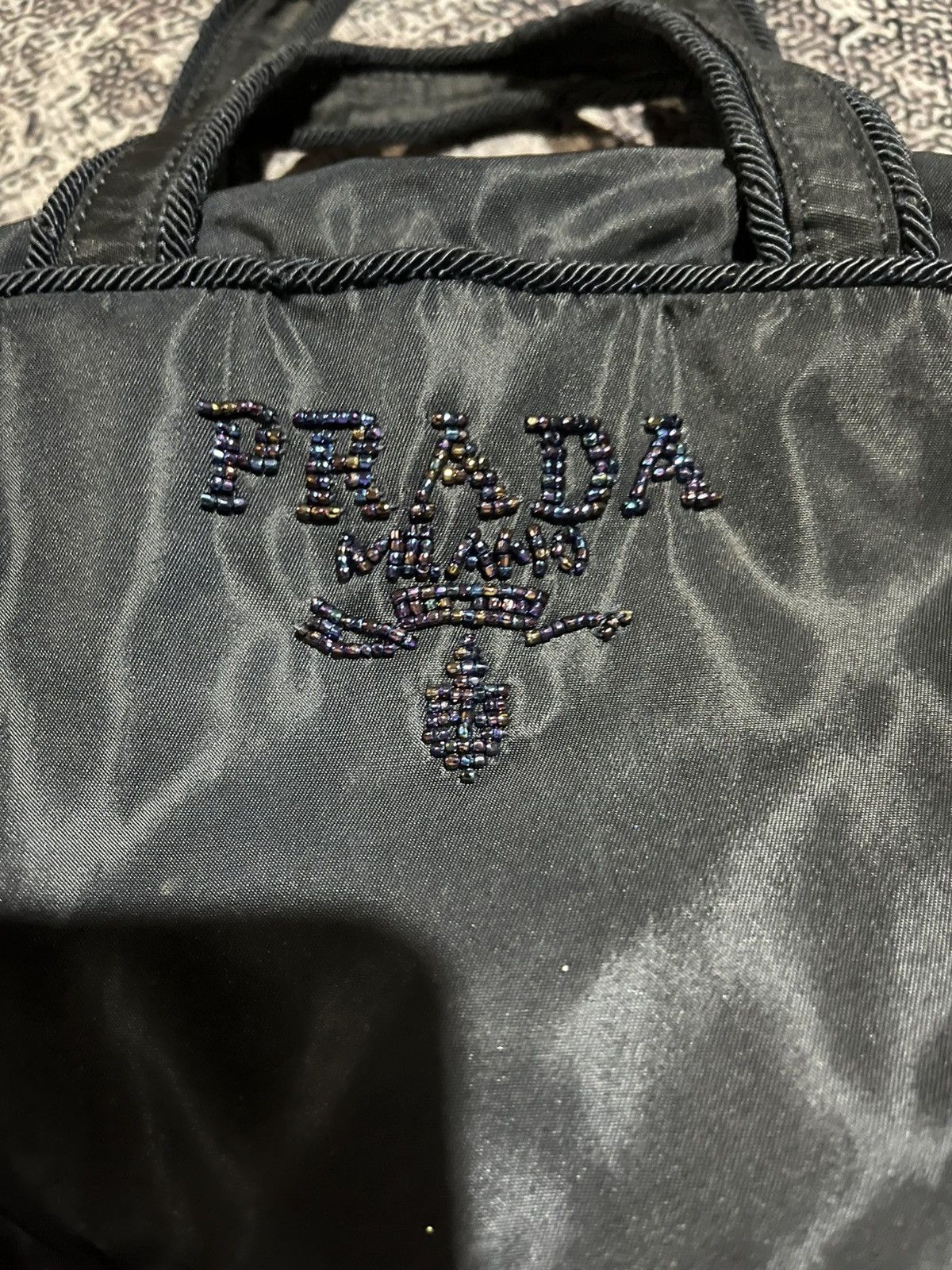 Prada Authentic PRADA Hand Bag Nylon Black Size ONE SIZE - 10 Thumbnail
