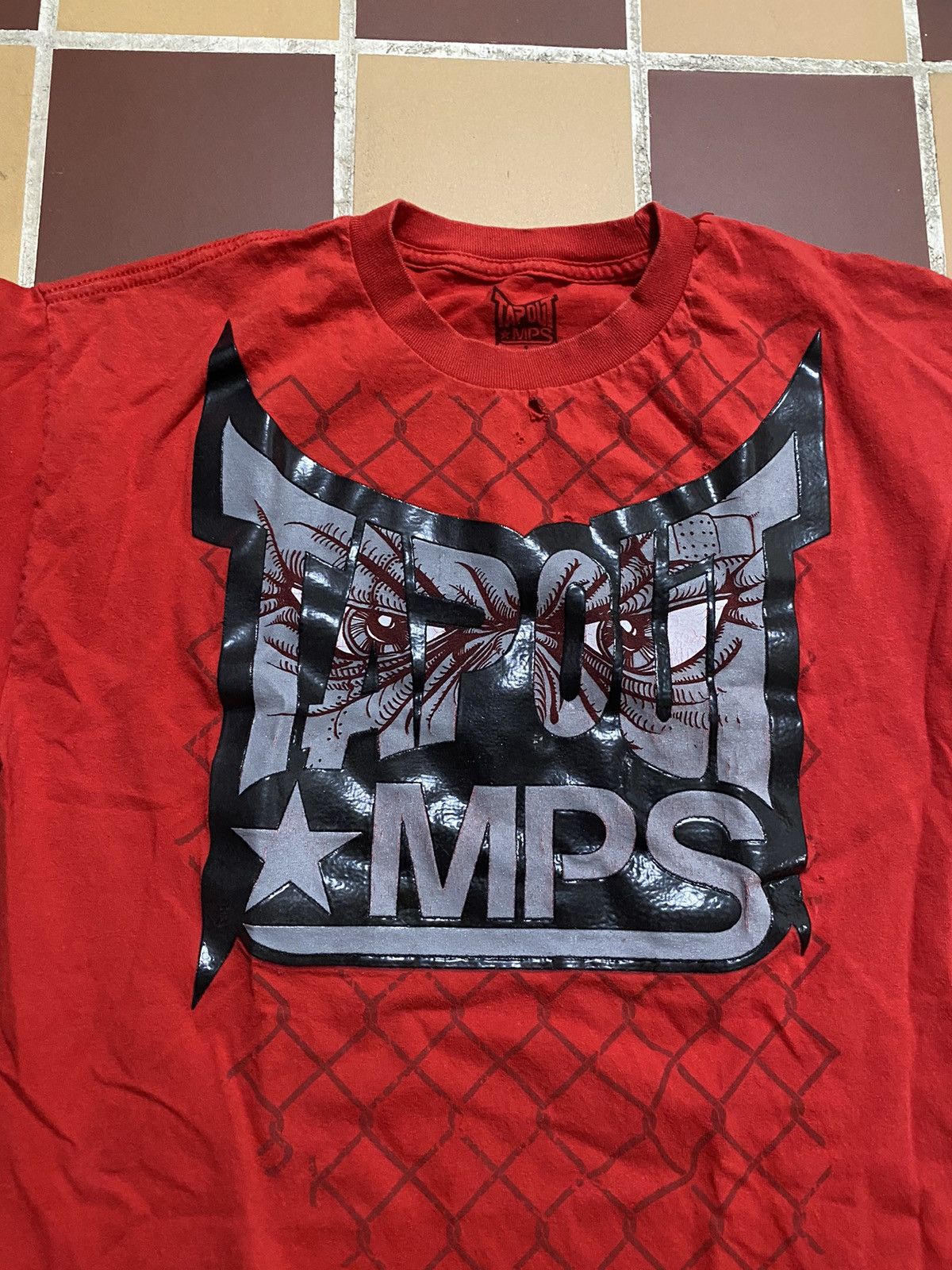 Tapout × Vintage Vintage Y2K TAPOUT MPS Destressed Shirt Size US L / EU 52-54 / 3 - 2 Thumbnail