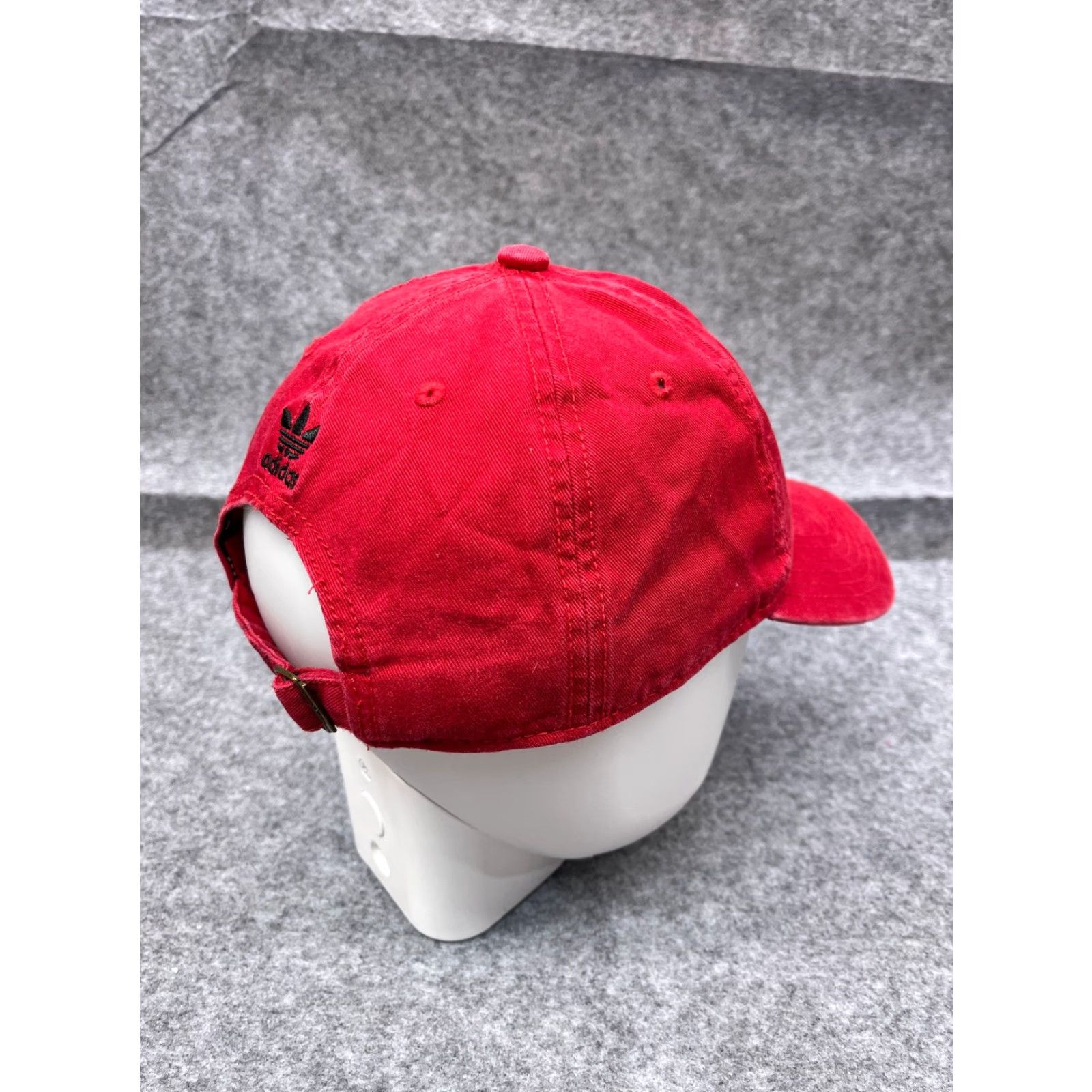Adidas ADIDAS Hat Cap Baseball Adjustable One Size Red Cotton Golf 90s Style Mens Navy Brand? Size ONE SIZE - 7 Thumbnail